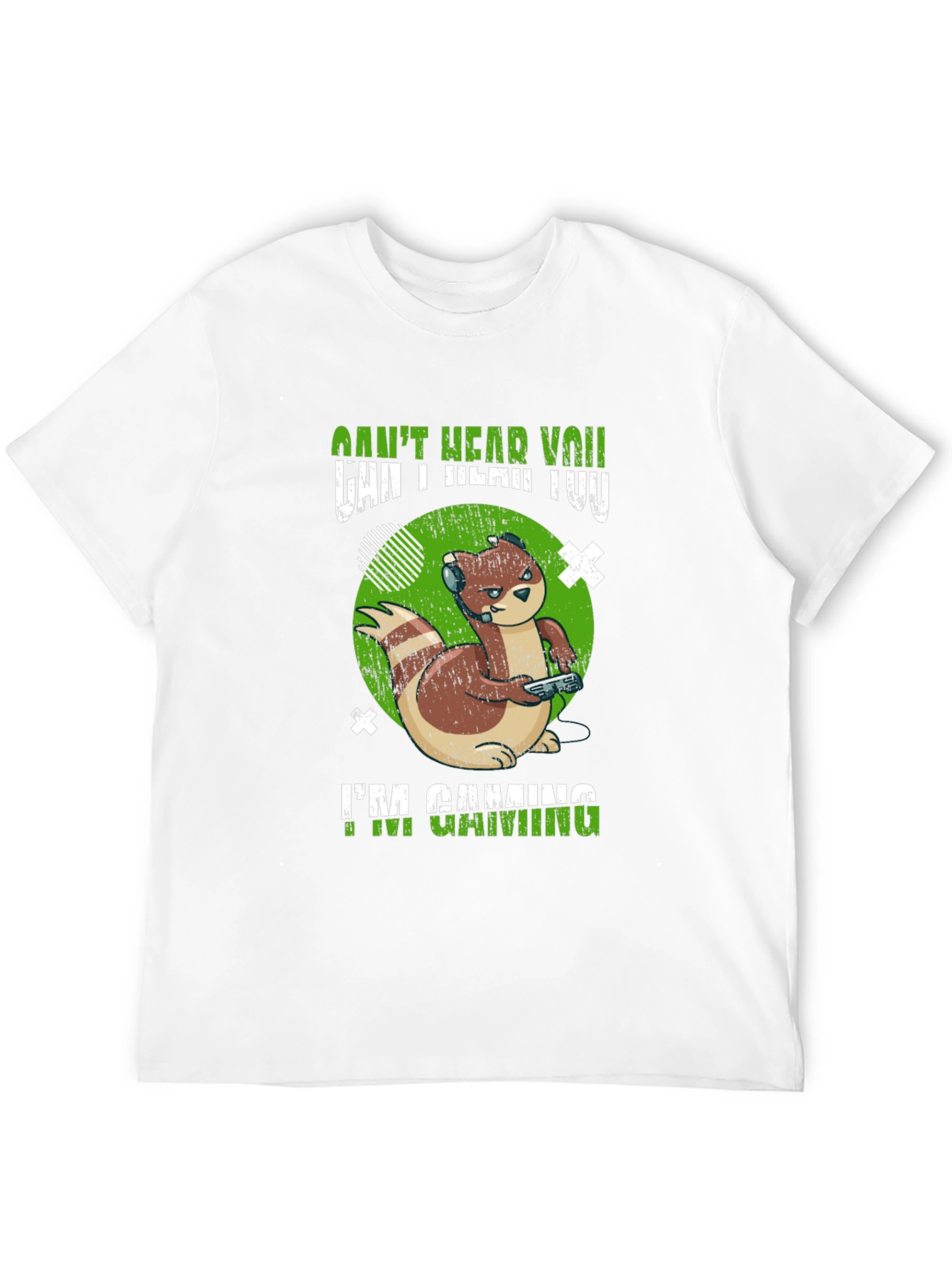 Gamer Otter T-Shirt - Cant Hear You Im Gaming!