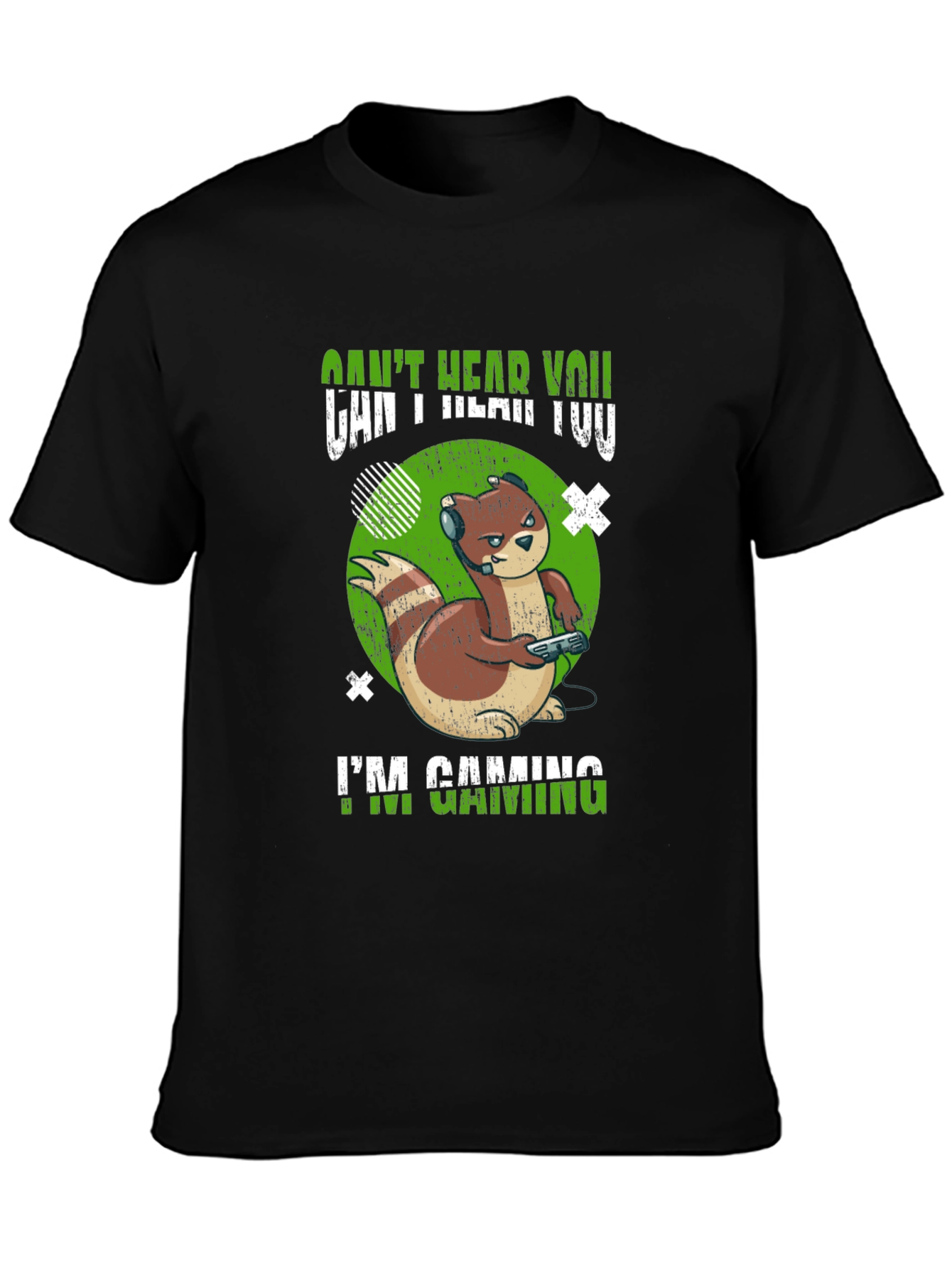 Gamer Otter T-Shirt - Cant Hear You Im Gaming!