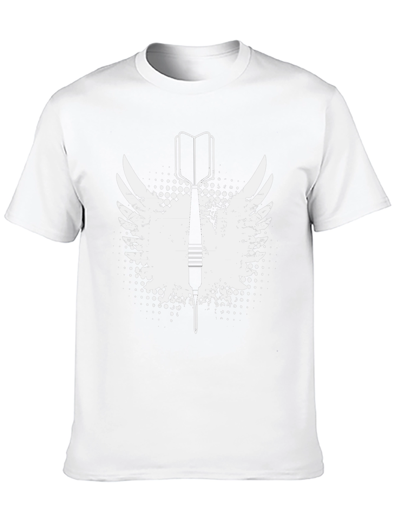 Dart Winged Graphic Tee - Black Cotton T-Shirt
