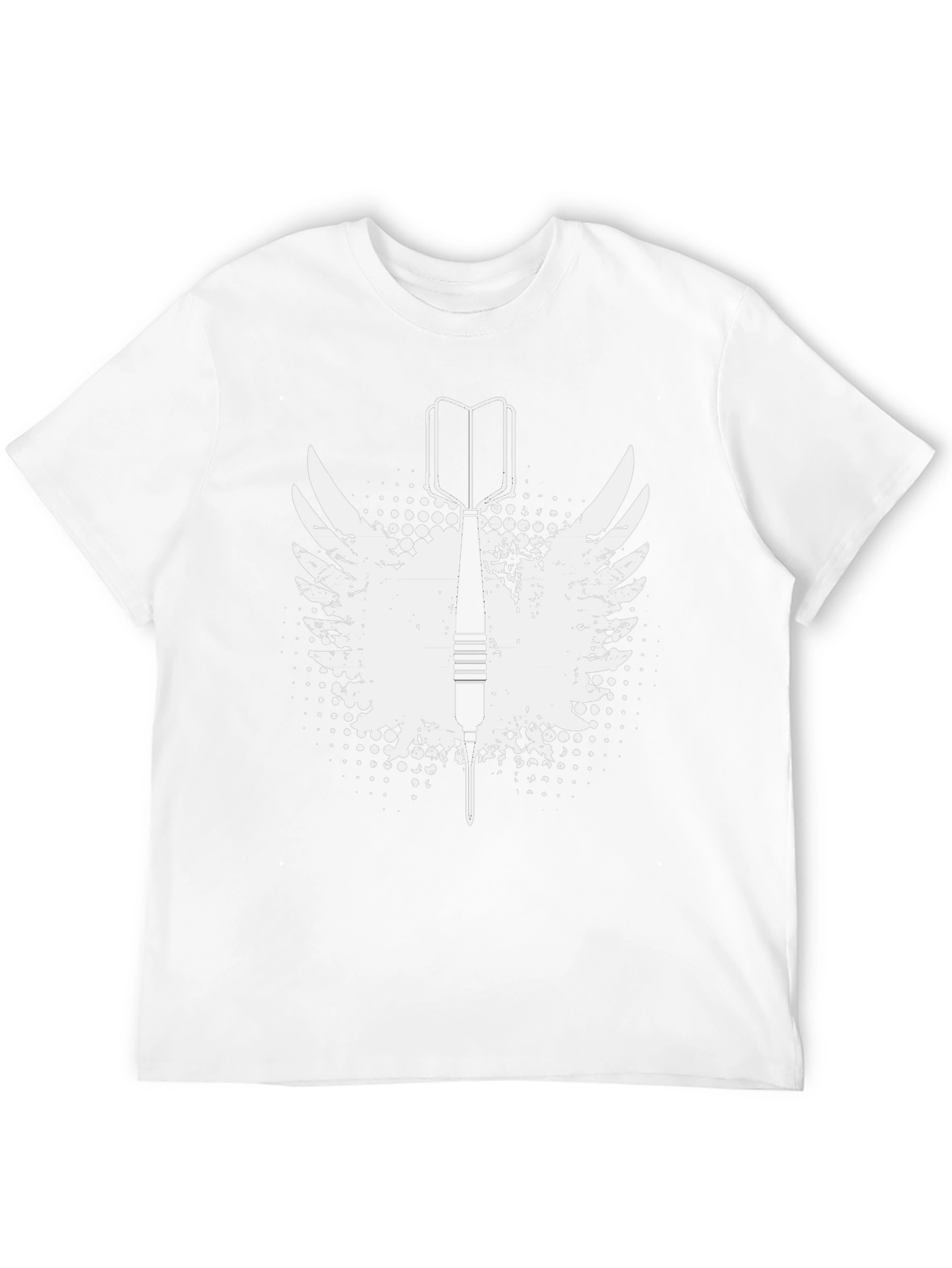 Dart Winged Graphic Tee - Black Cotton T-Shirt