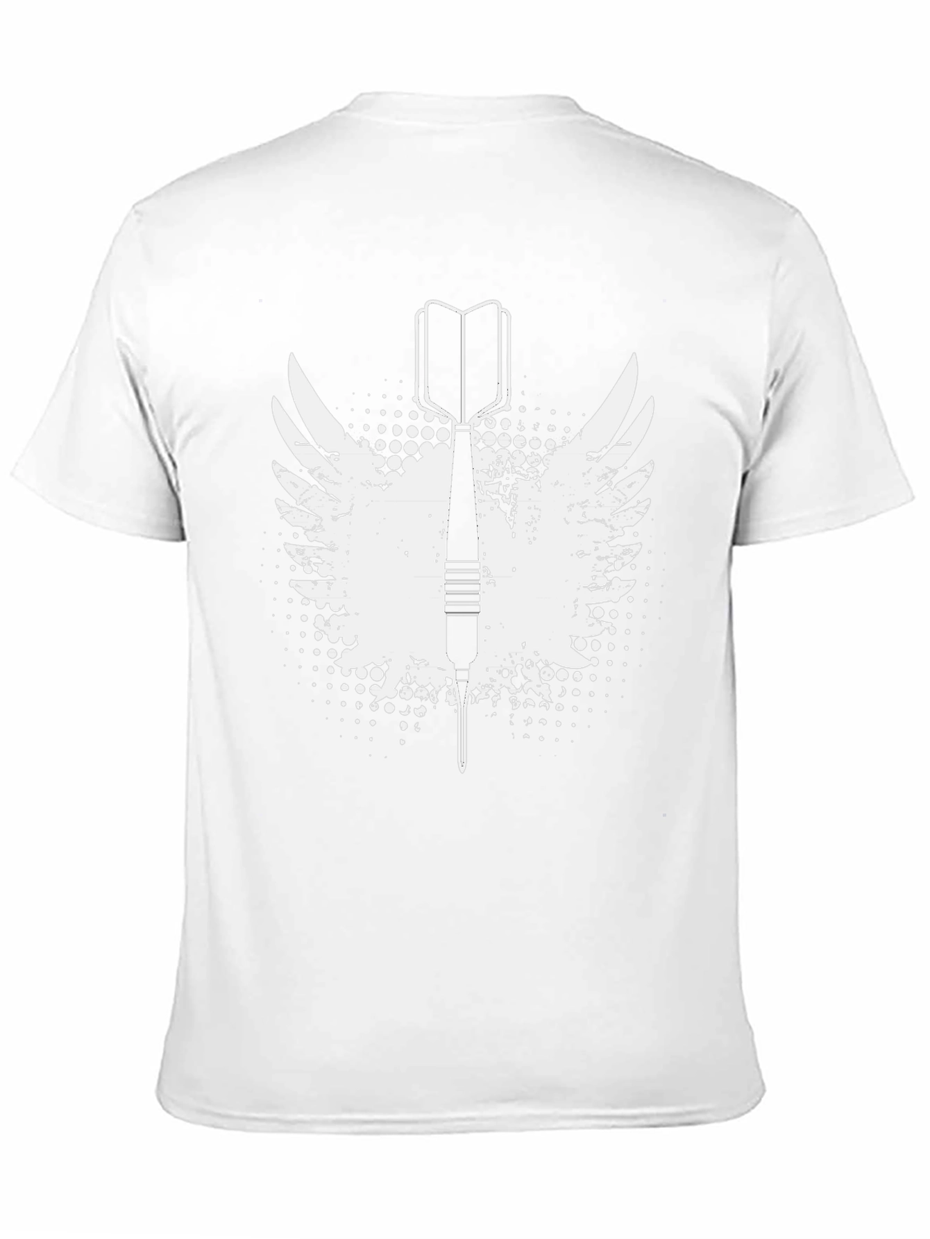 Dart Winged Graphic Tee - Black Cotton T-Shirt