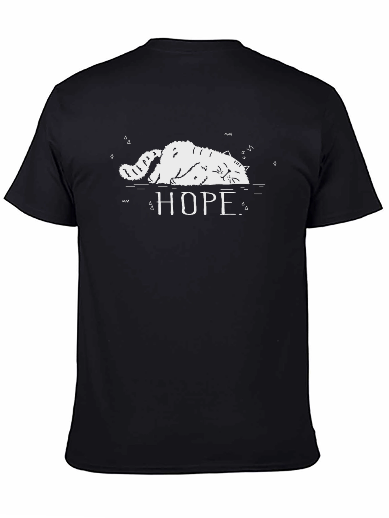 Hope Cat T-Shirt - Relaxed Graphic Tee