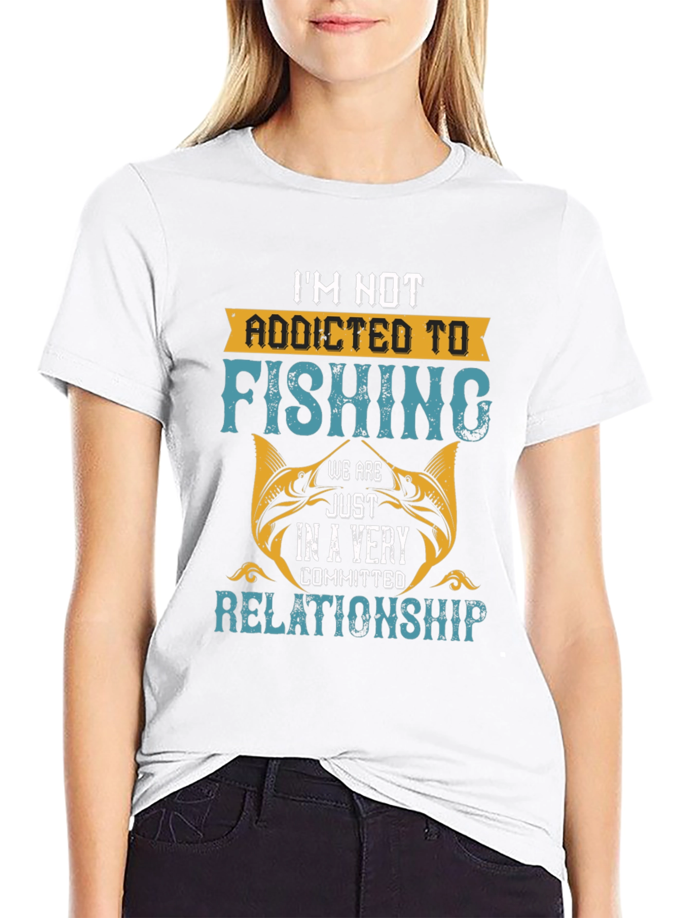 Funny Fishing T-Shirt: Im Not Addicted