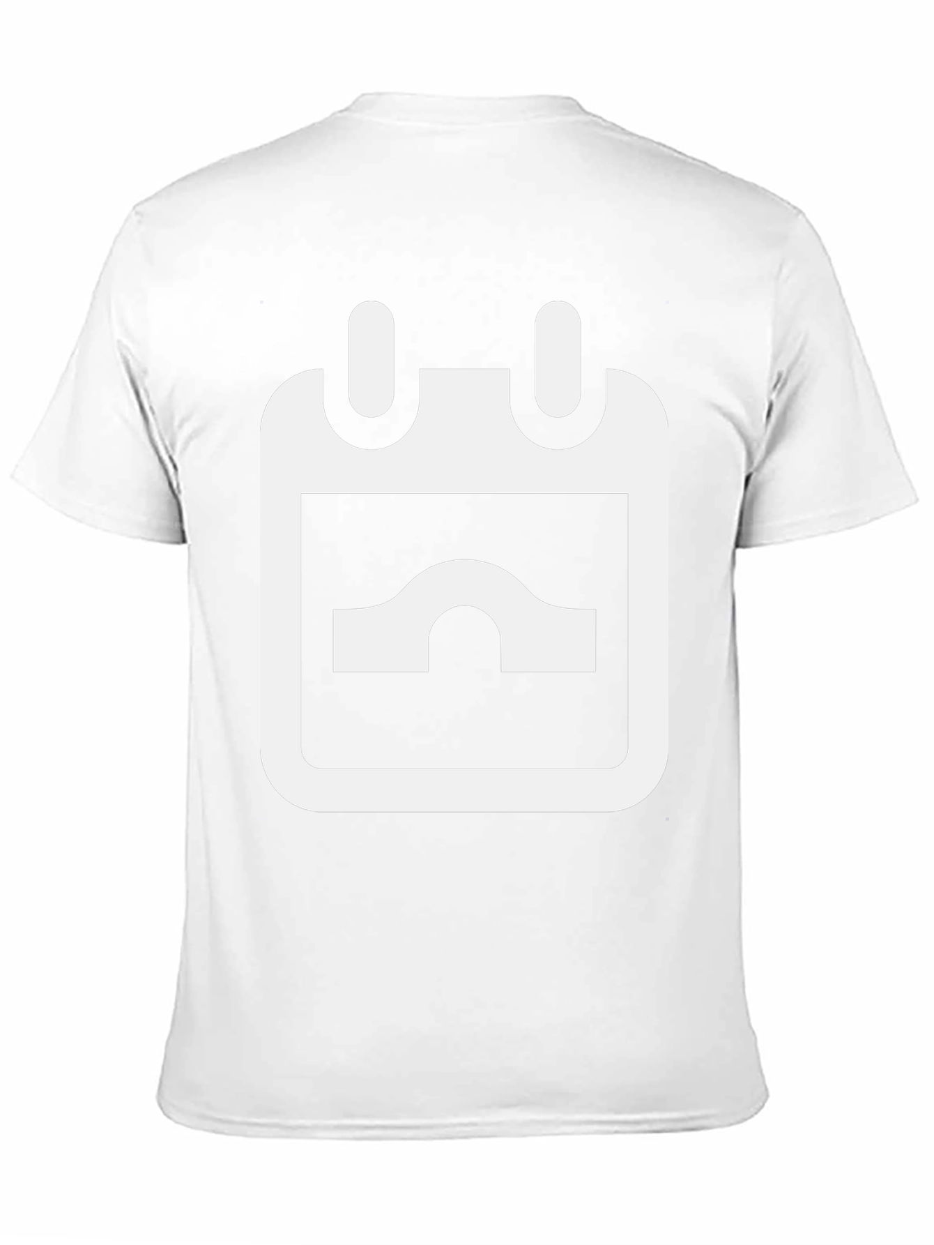 Black T-Shirt with White Calendar Graphic