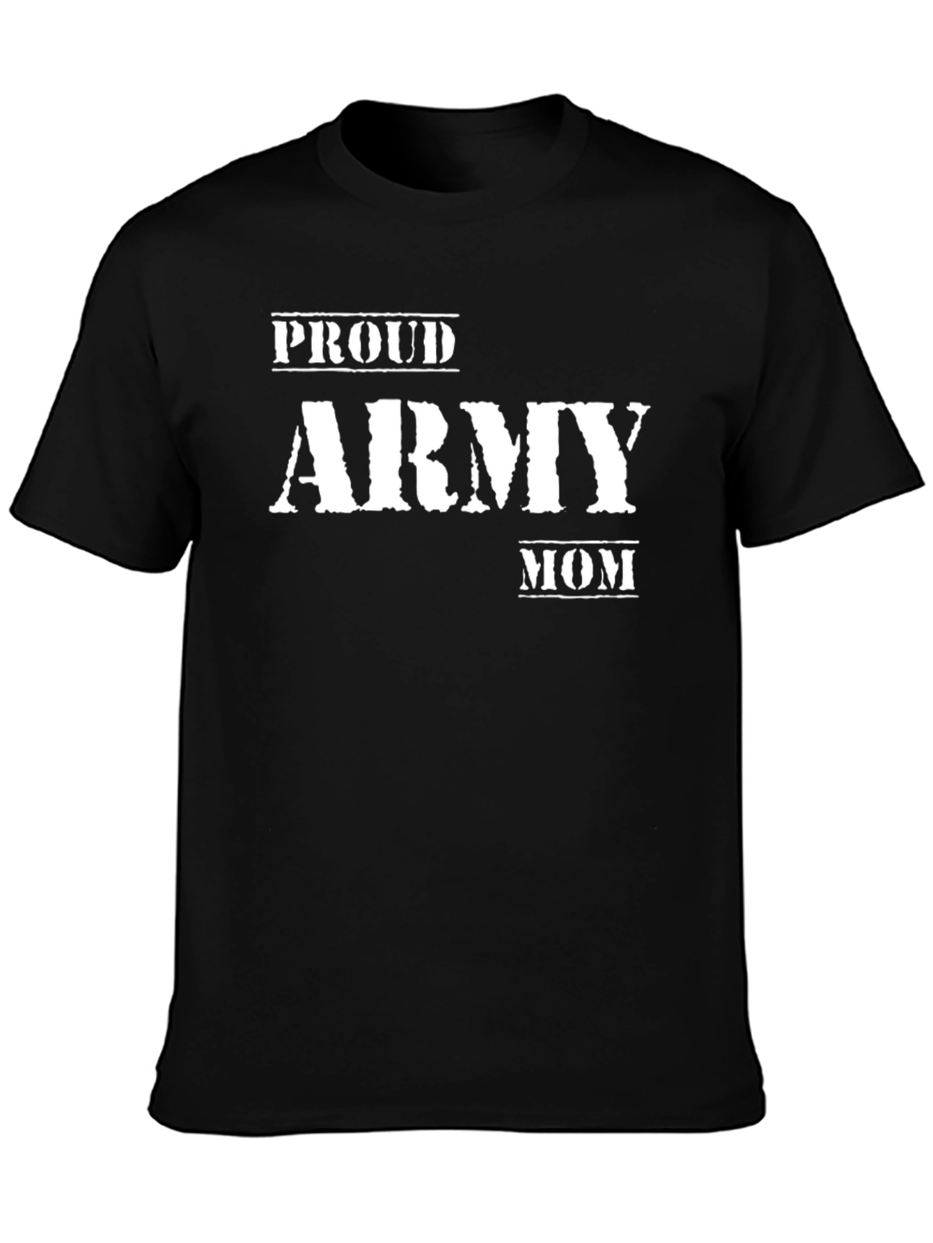 Proud Army Mom Black T-Shirt