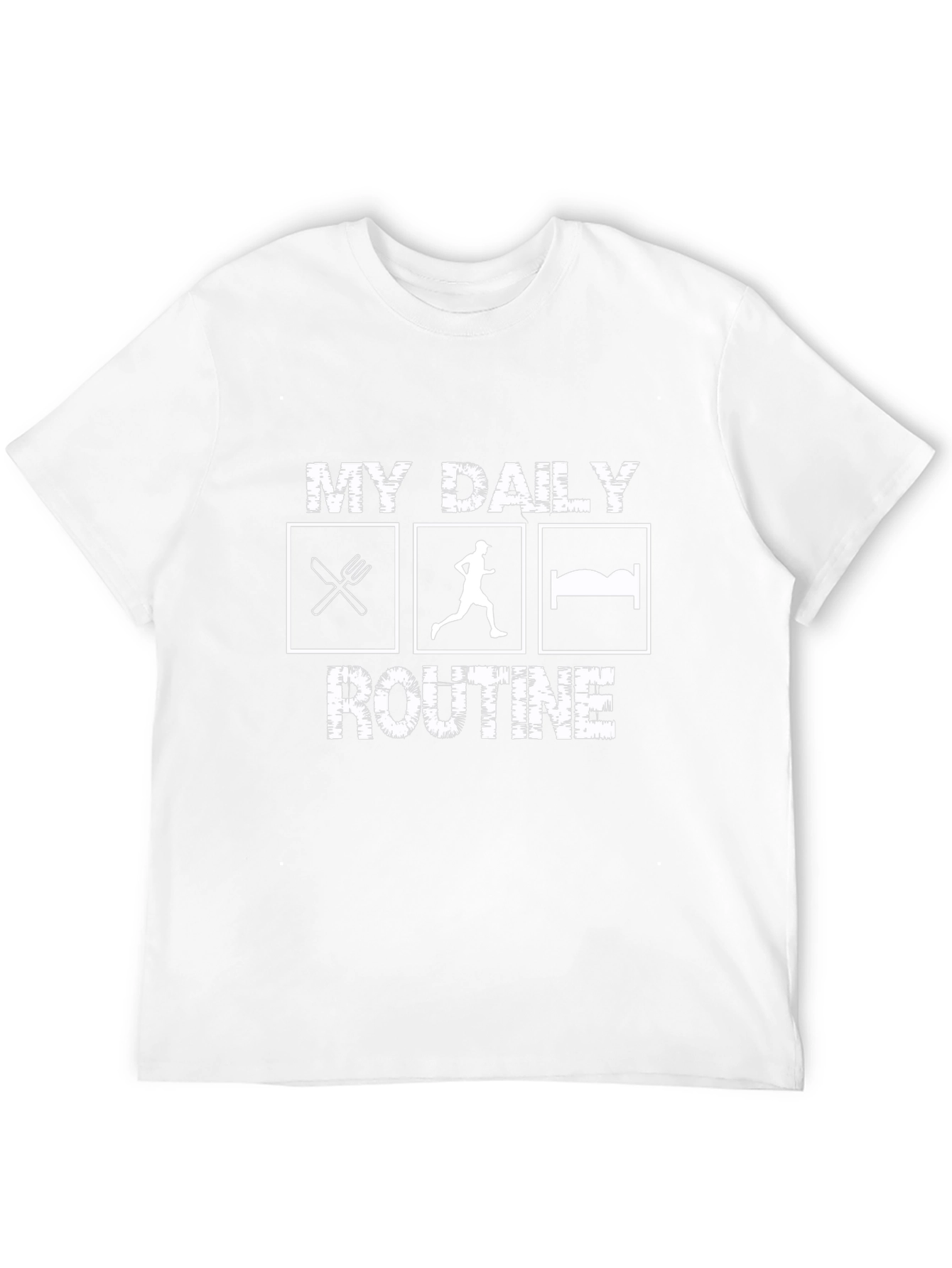 My Daily Routine Black Graphic Tee