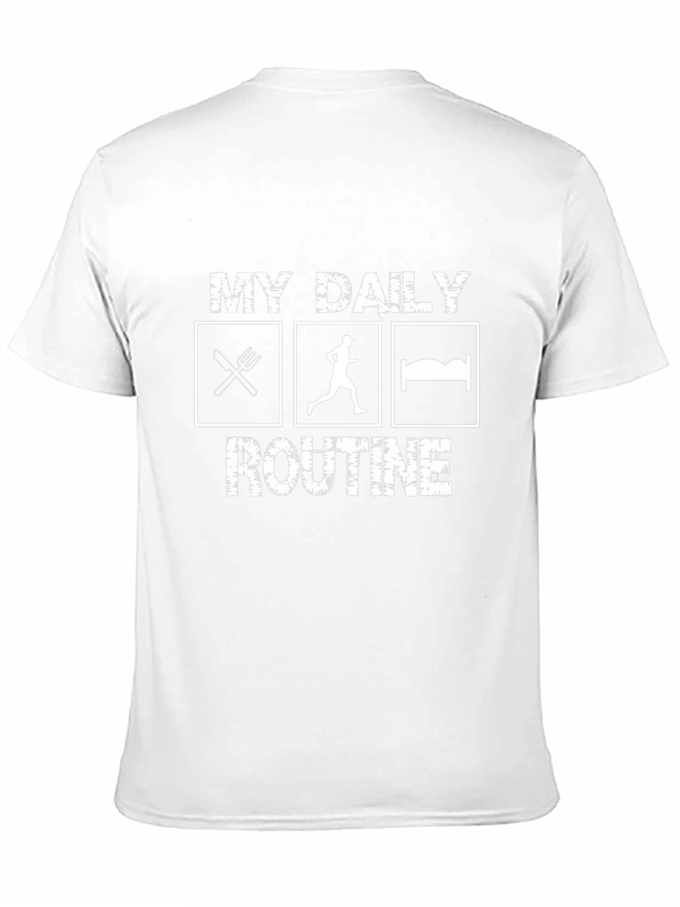 My Daily Routine Black Graphic Tee