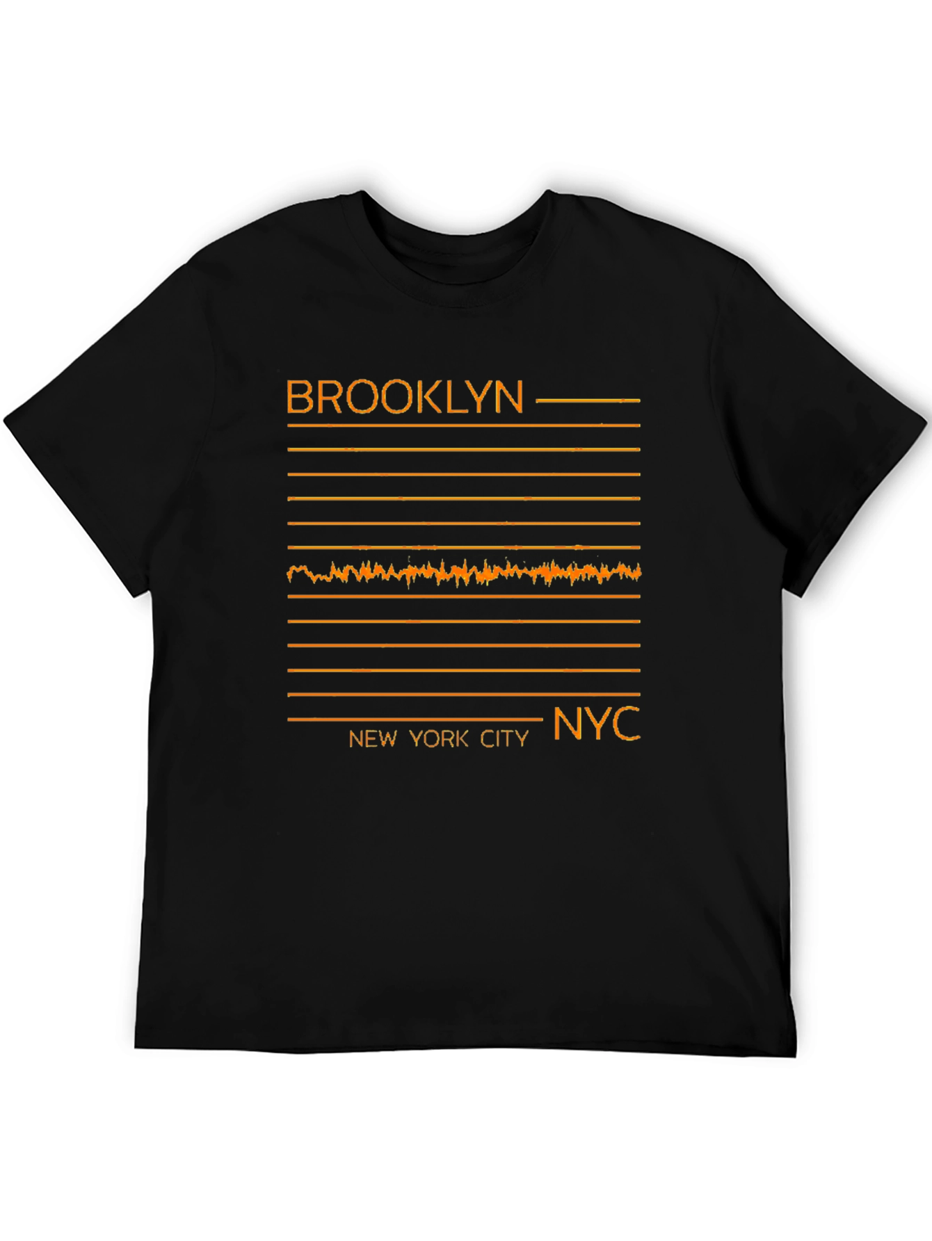 Brooklyn New York City Graphic Tee - Black