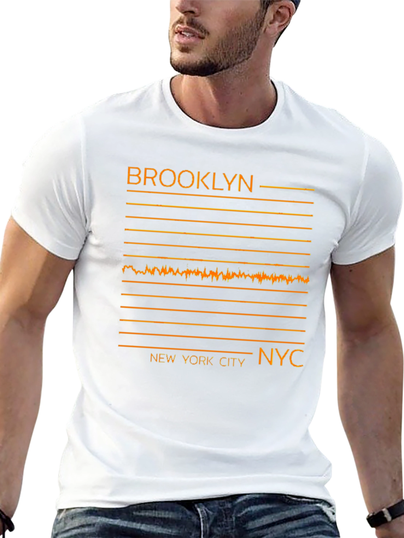 Brooklyn New York City Graphic Tee - Black