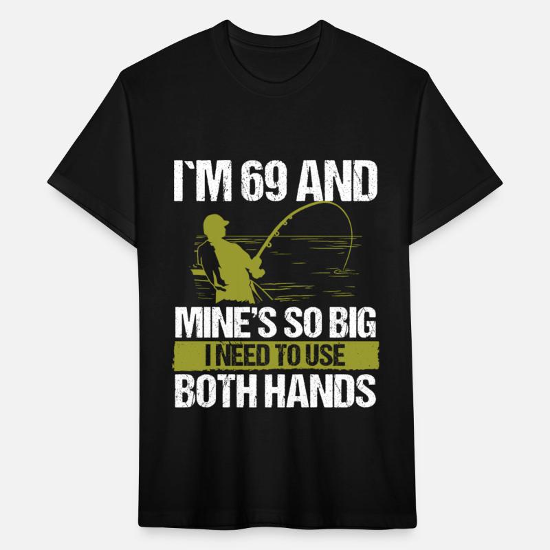 69 Year Old Fishing Lure Fisherman Rod Funny 69