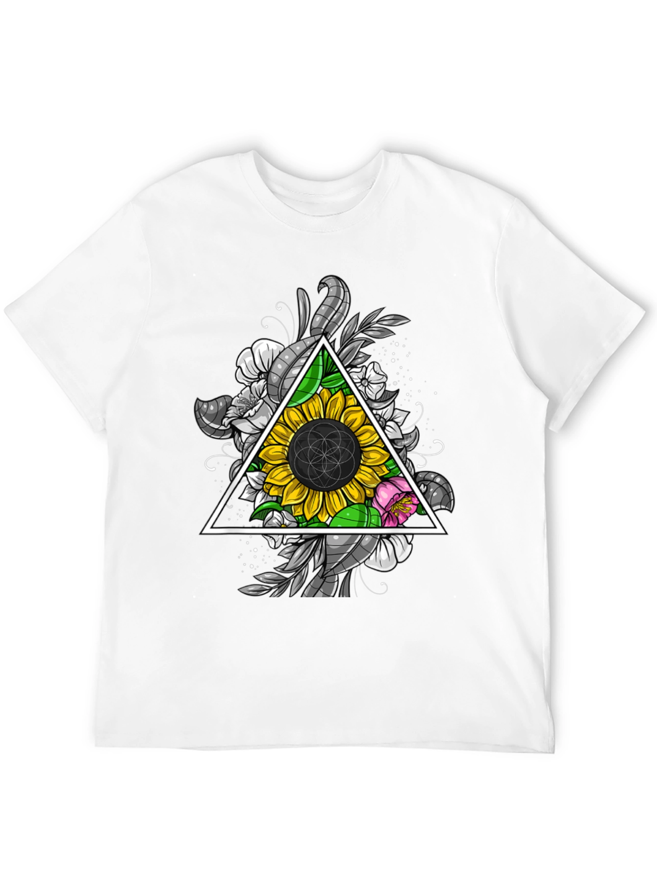 Sunflower Geometric T-Shirt