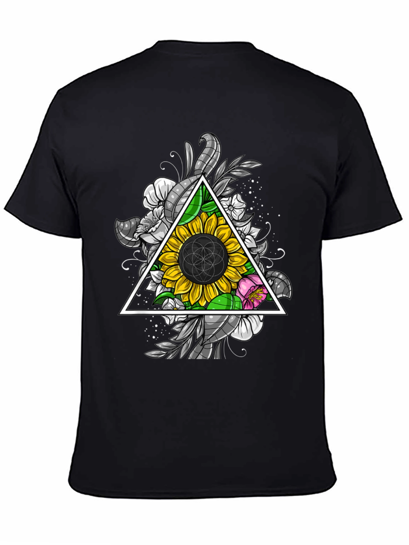 Sunflower Geometric T-Shirt
