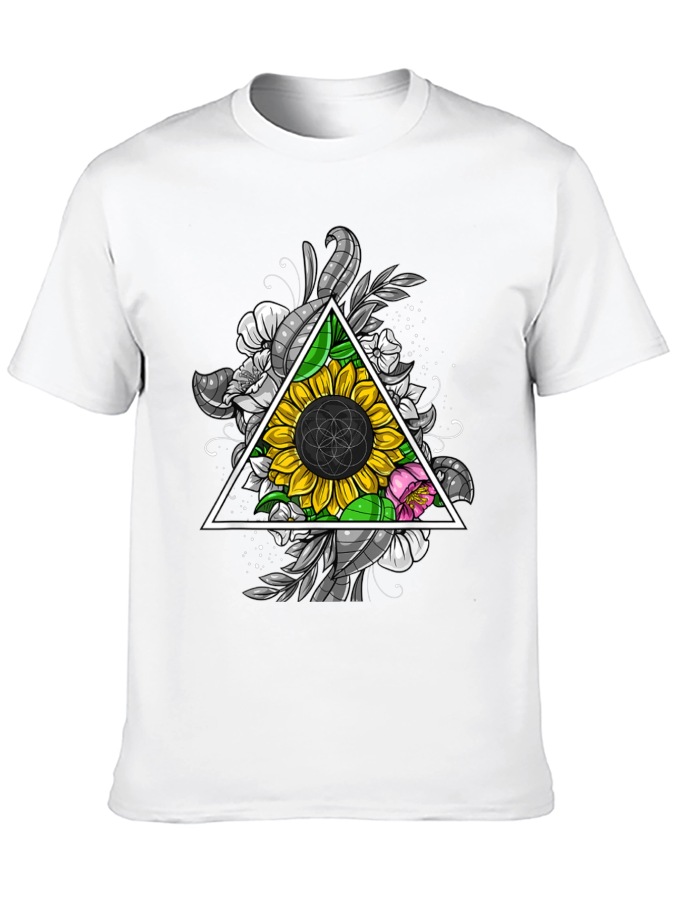 Sunflower Geometric T-Shirt