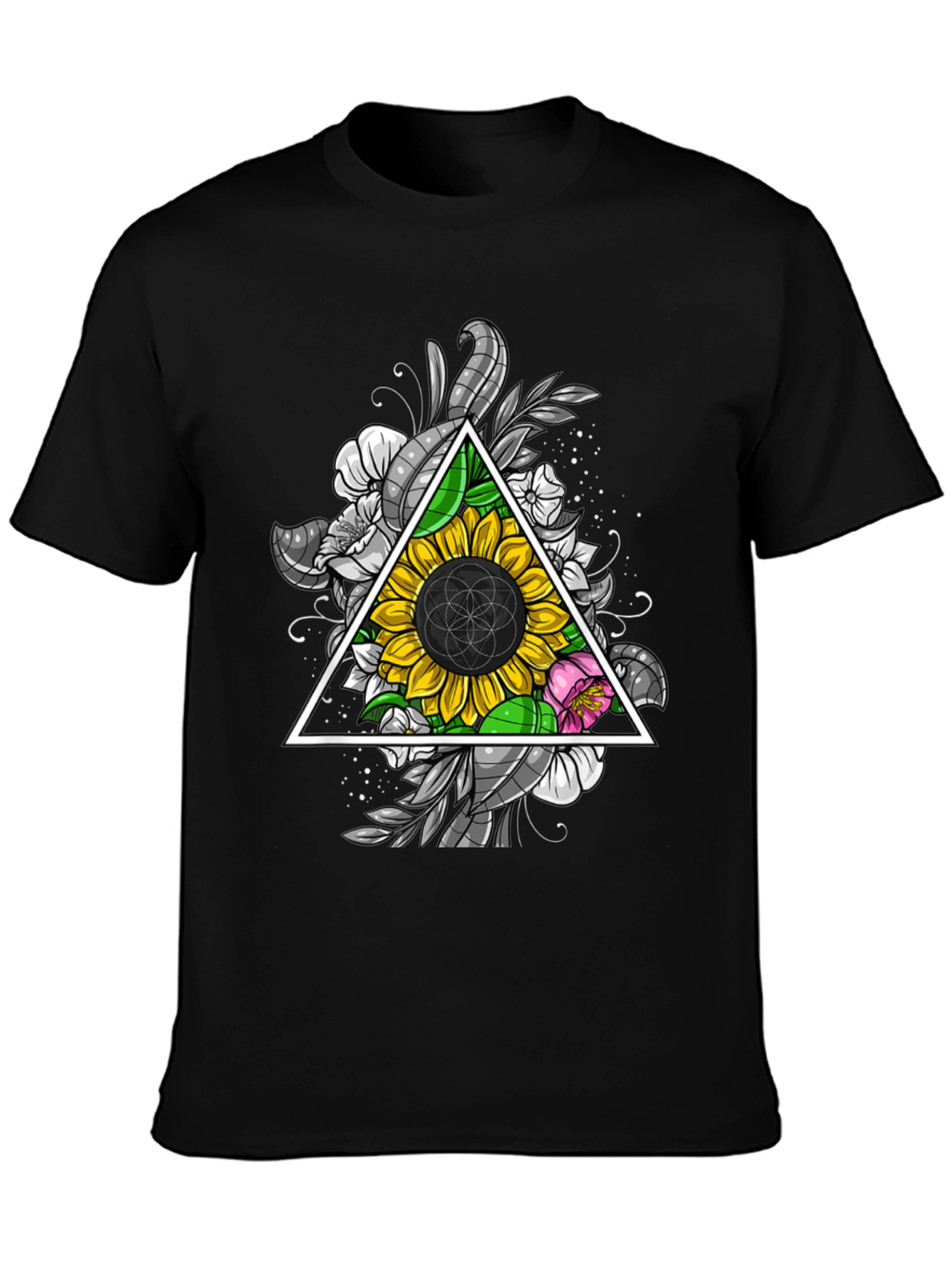 Sunflower Geometric T-Shirt