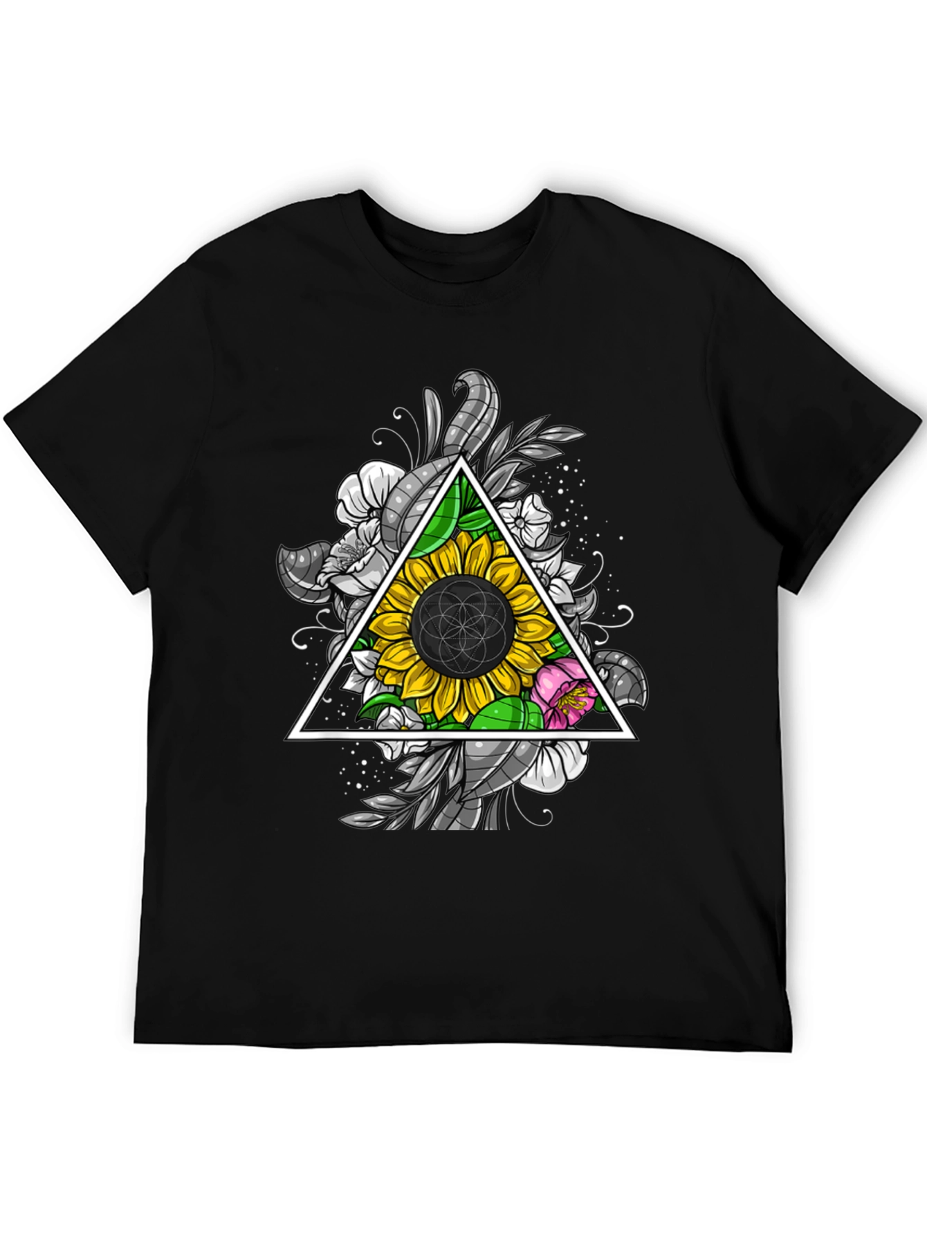 Sunflower Geometric T-Shirt