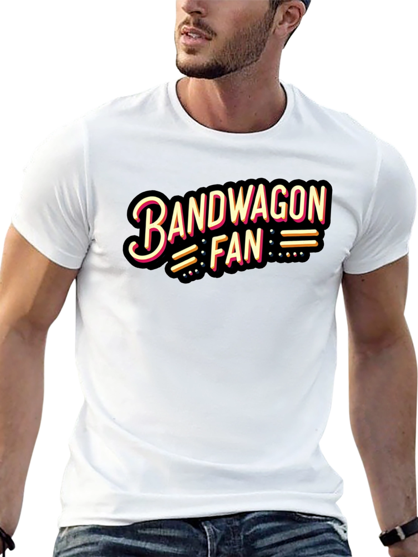 Bandwagon Fan T-Shirt - Stylish Black Tee