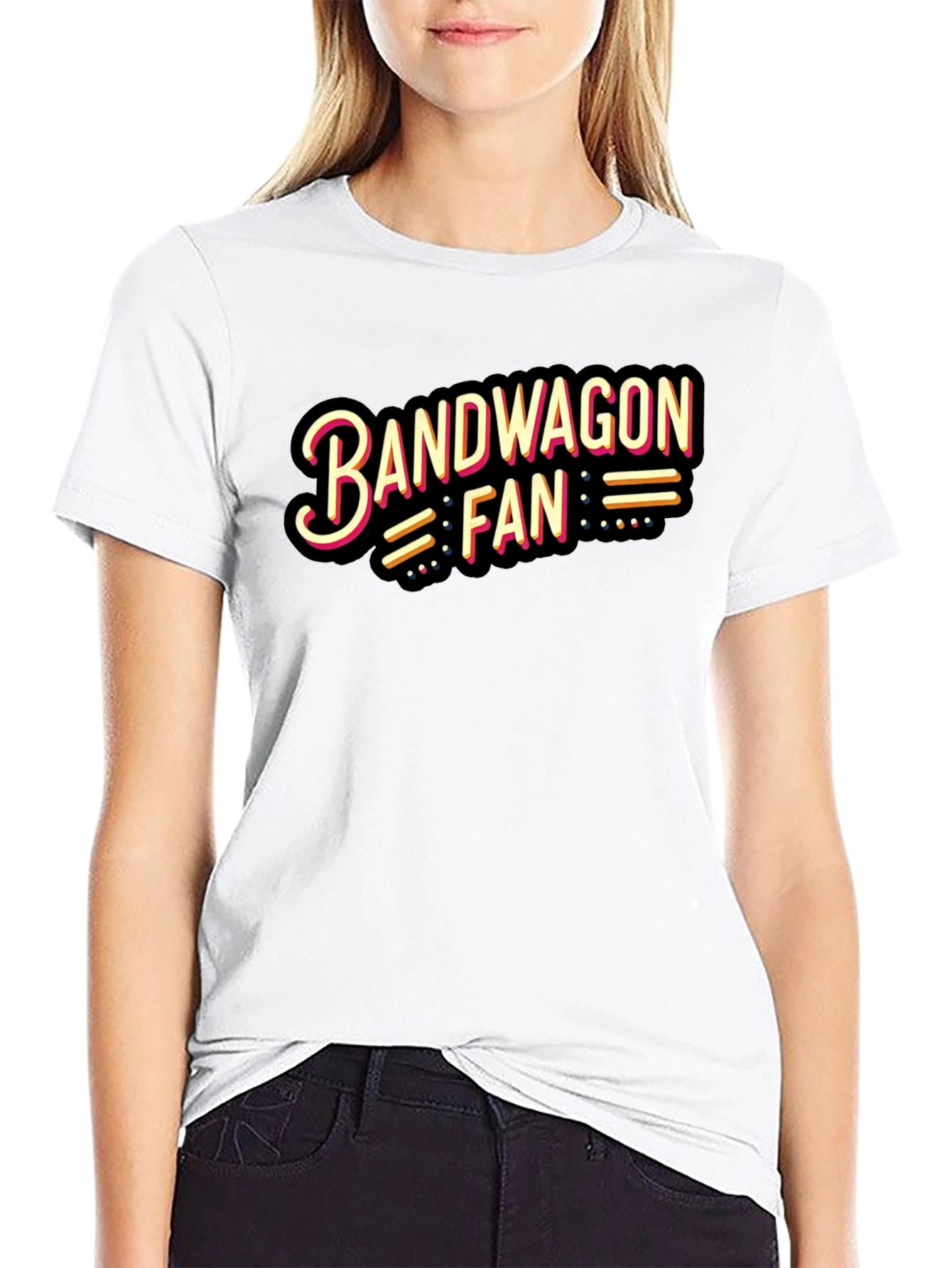 Bandwagon Fan T-Shirt - Stylish Black Tee