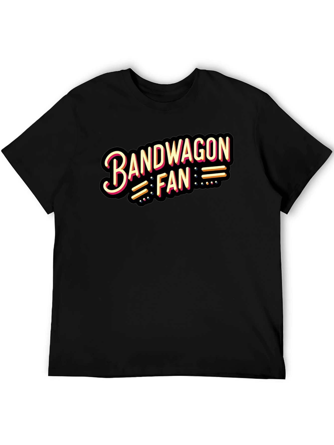 Bandwagon Fan T-Shirt - Stylish Black Tee
