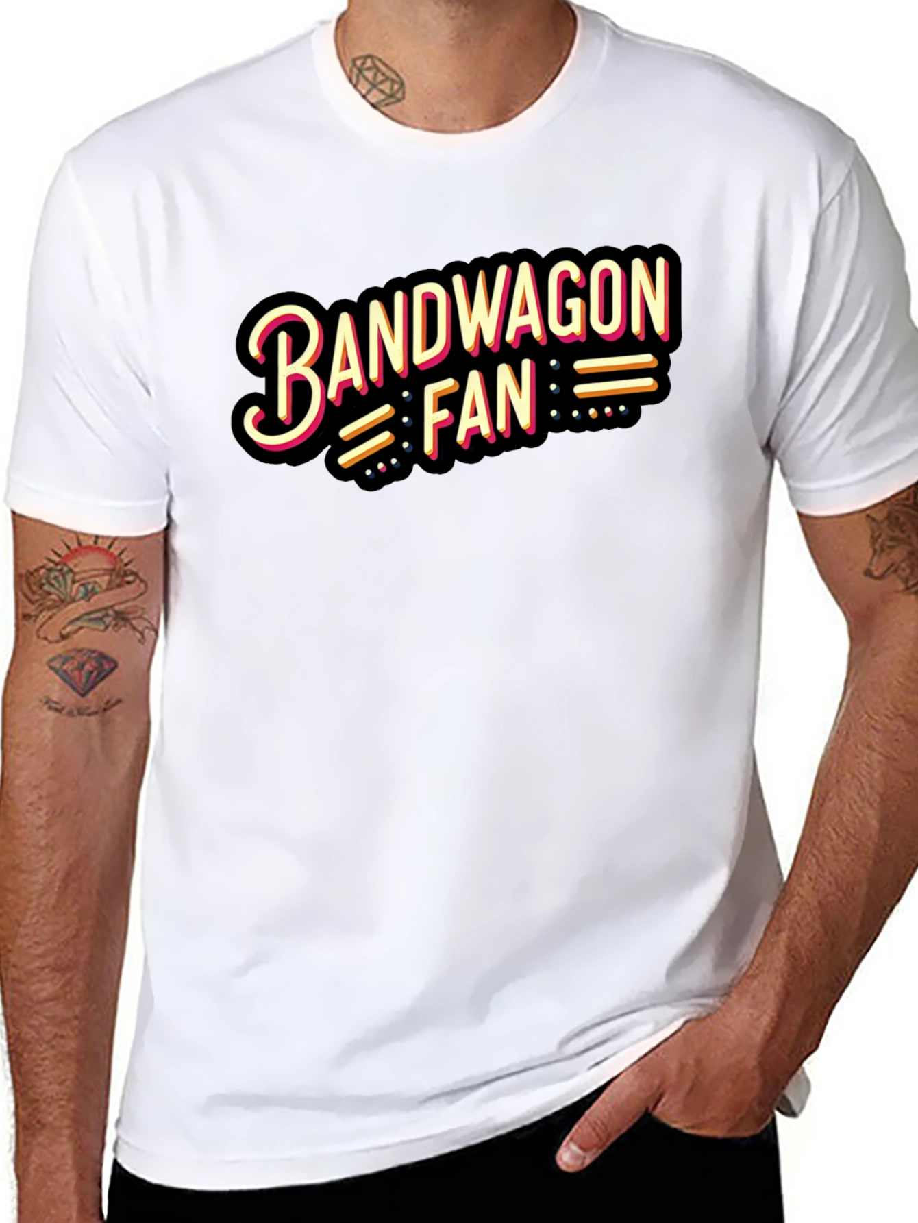 Bandwagon Fan T-Shirt - Stylish Black Tee