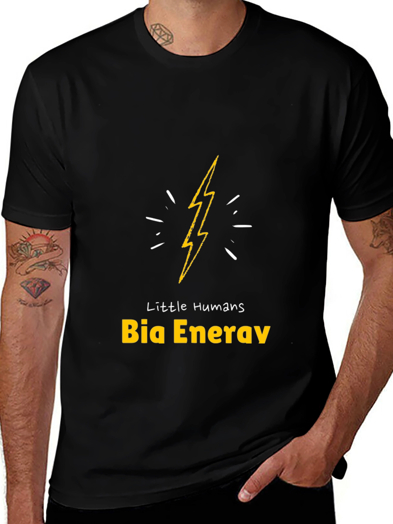 Little Humans Bia Energy Black T-Shirt