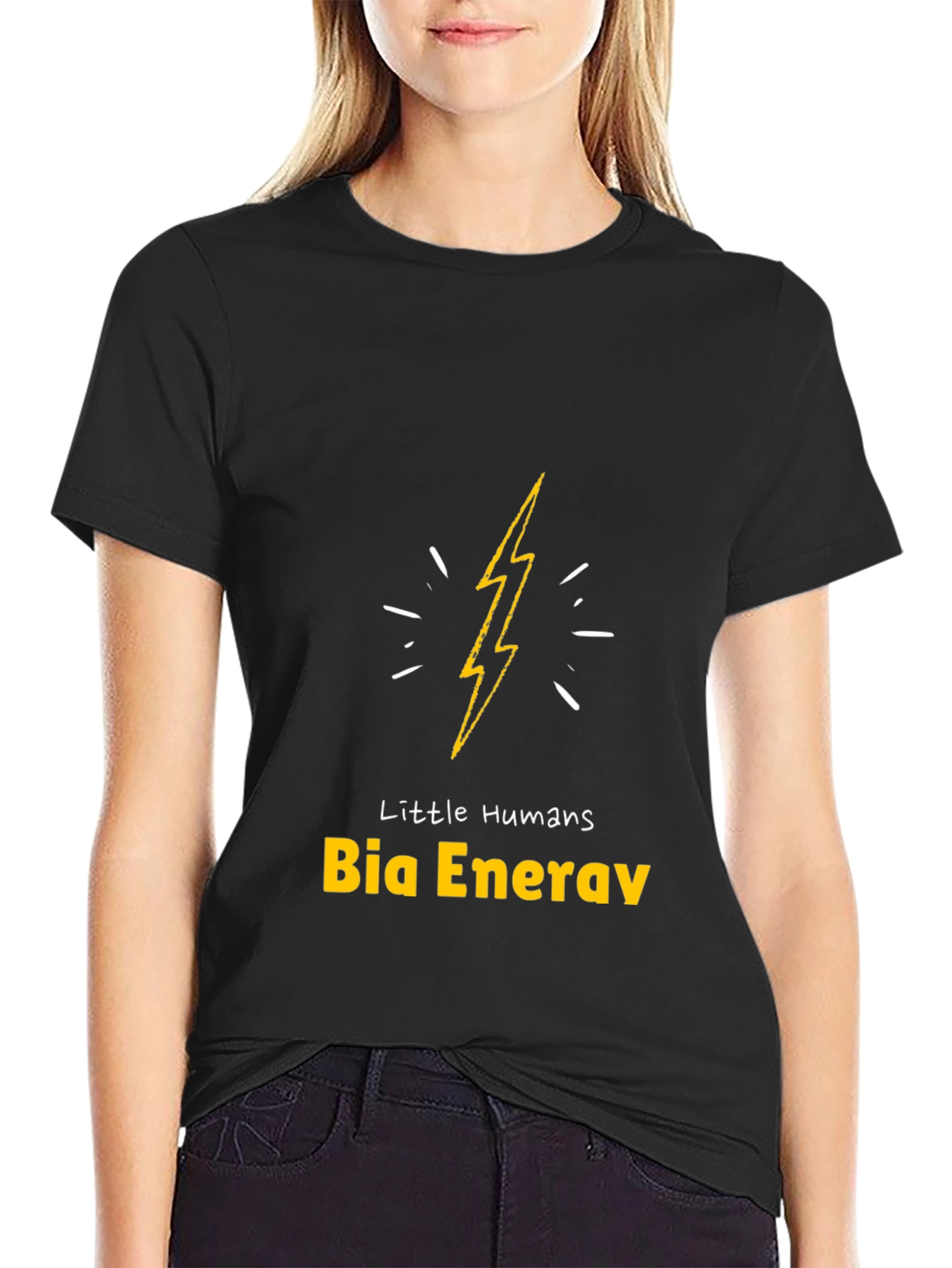 Little Humans Bia Energy Black T-Shirt