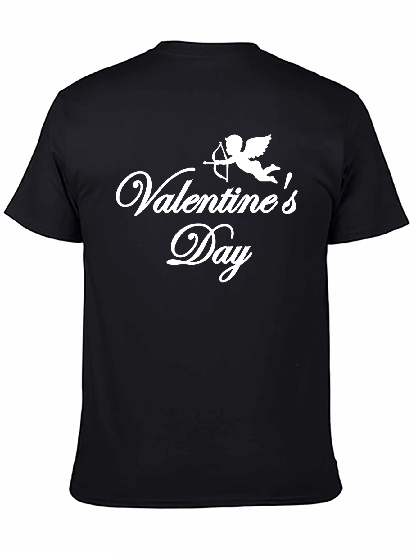 Valentines Day Cupid T-Shirt - Black