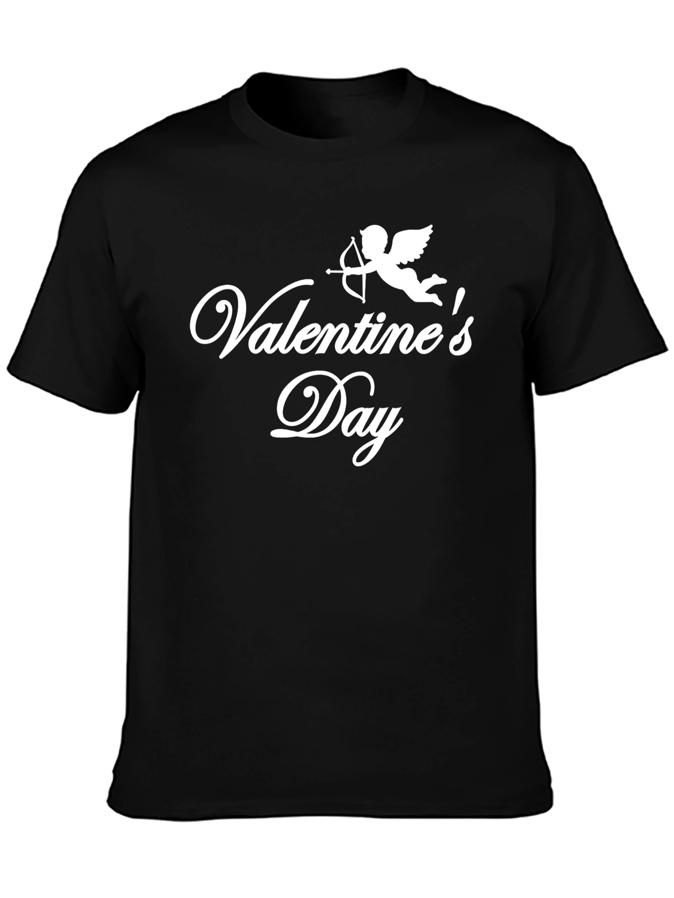 Valentines Day Cupid T-Shirt - Black