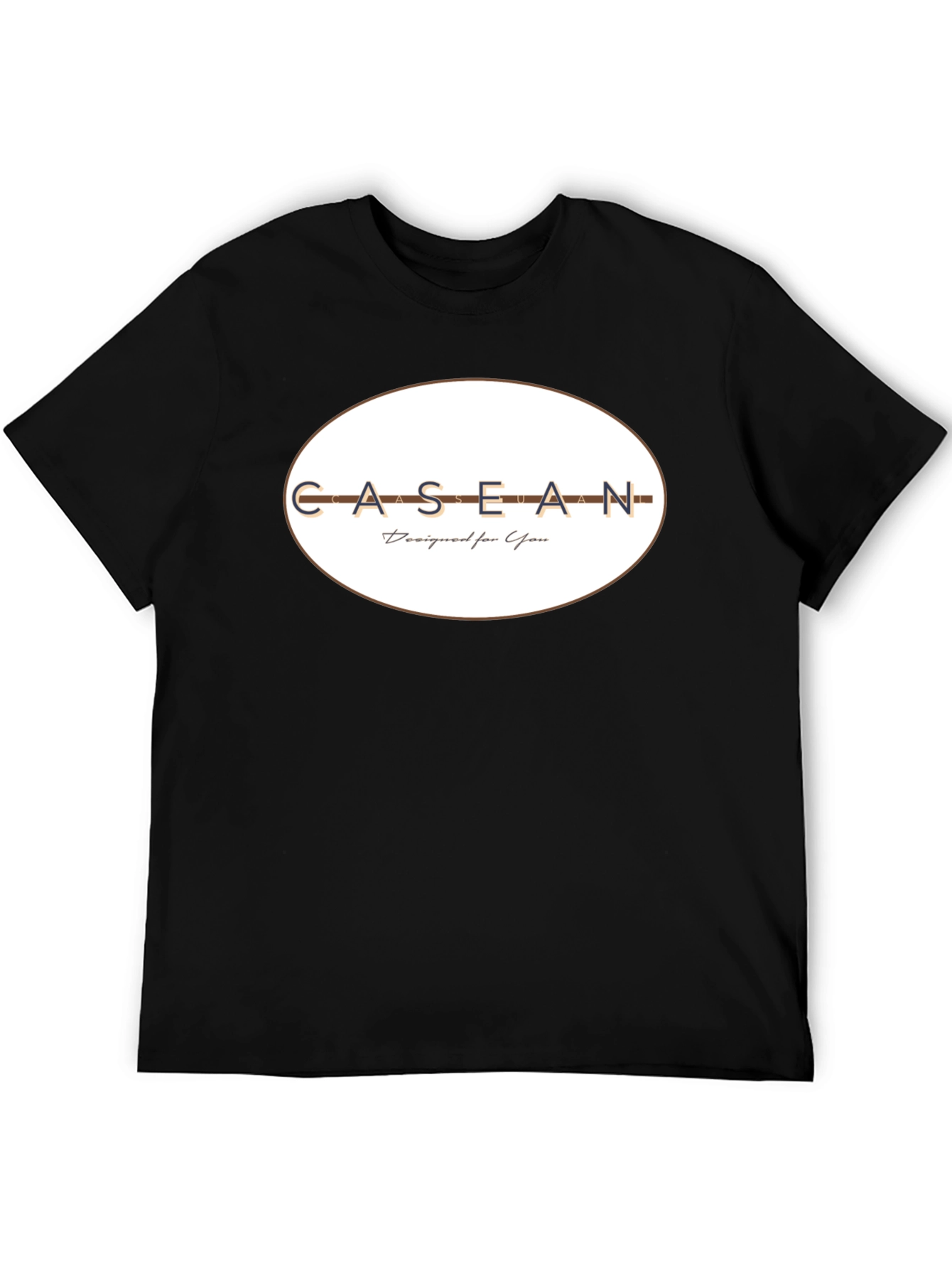 CASEAN Designed for You Mens Black T-Shirt
