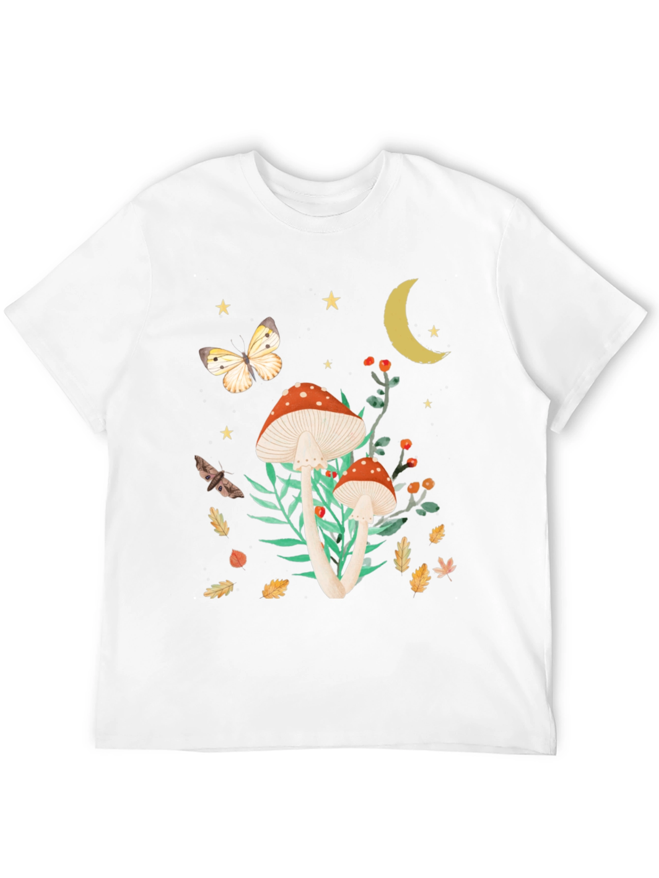 Mushroom Butterfly Graphic Tee