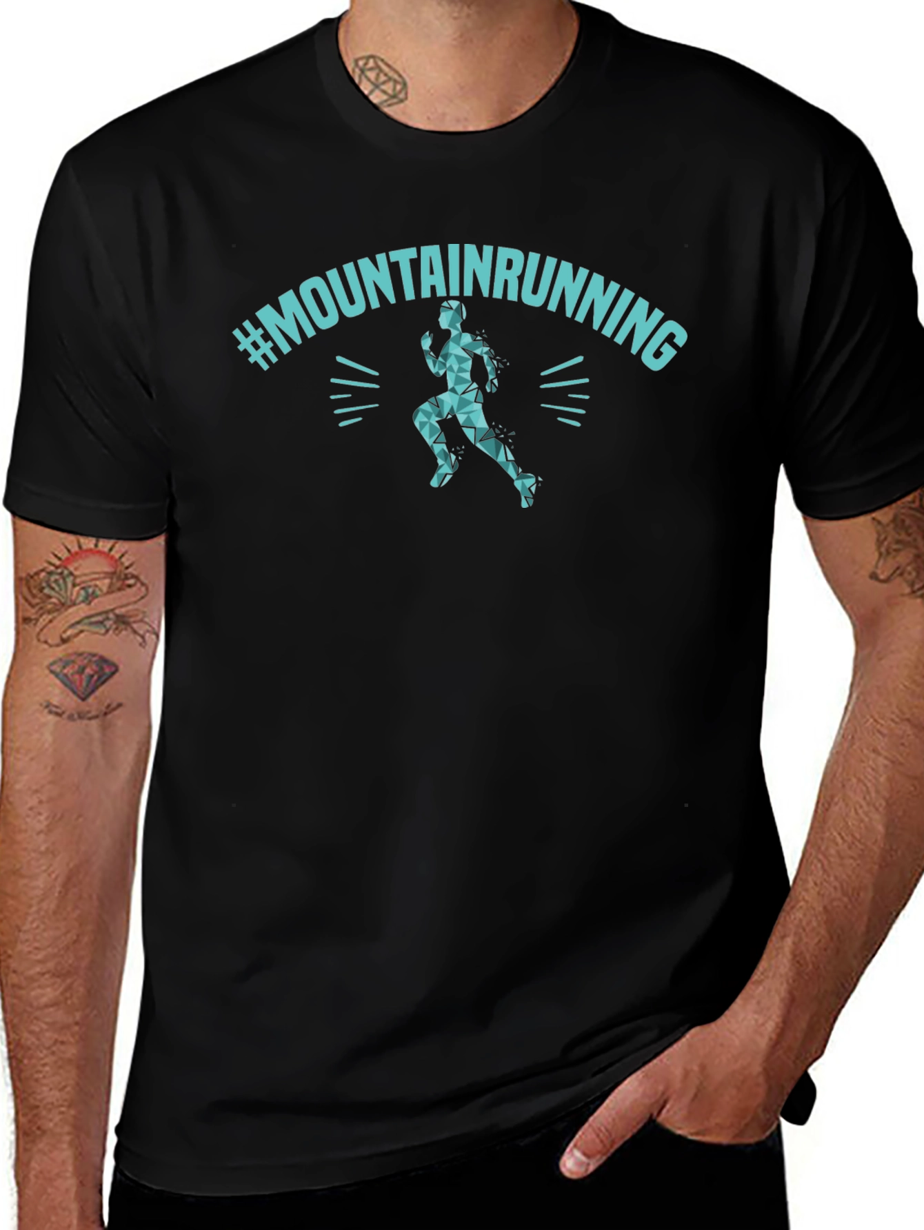 Mountain Running Graphic Tee - Athletic Style