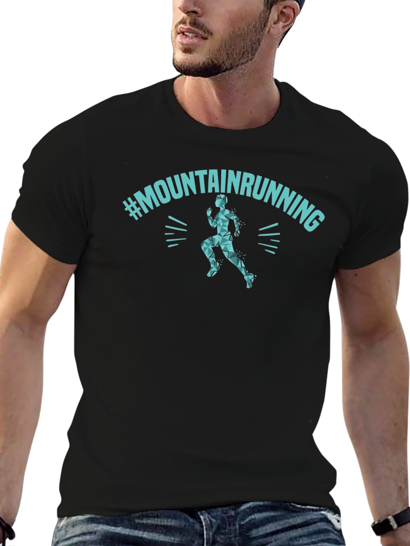 Mountain Running Graphic Tee - Athletic Style