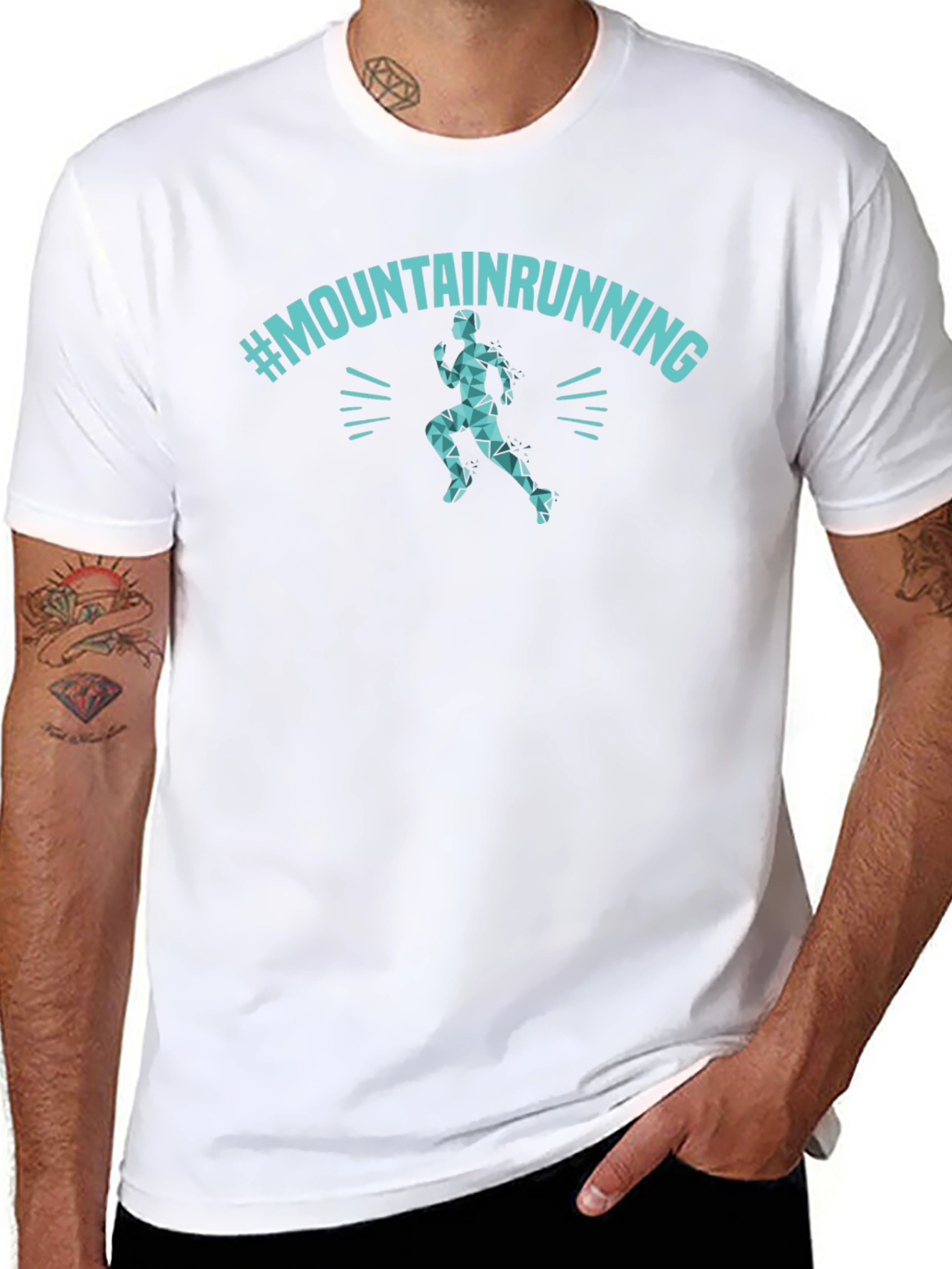 Mountain Running Graphic Tee - Athletic Style