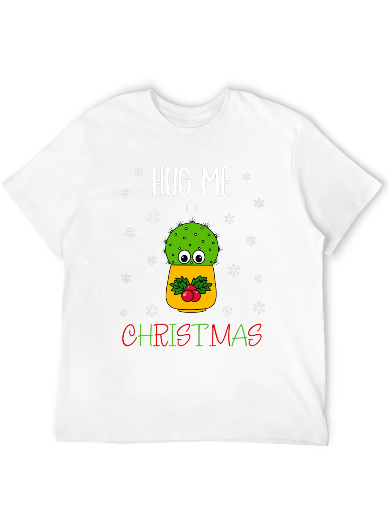 Hug Me Its Christmas Cactus T-Shirt
