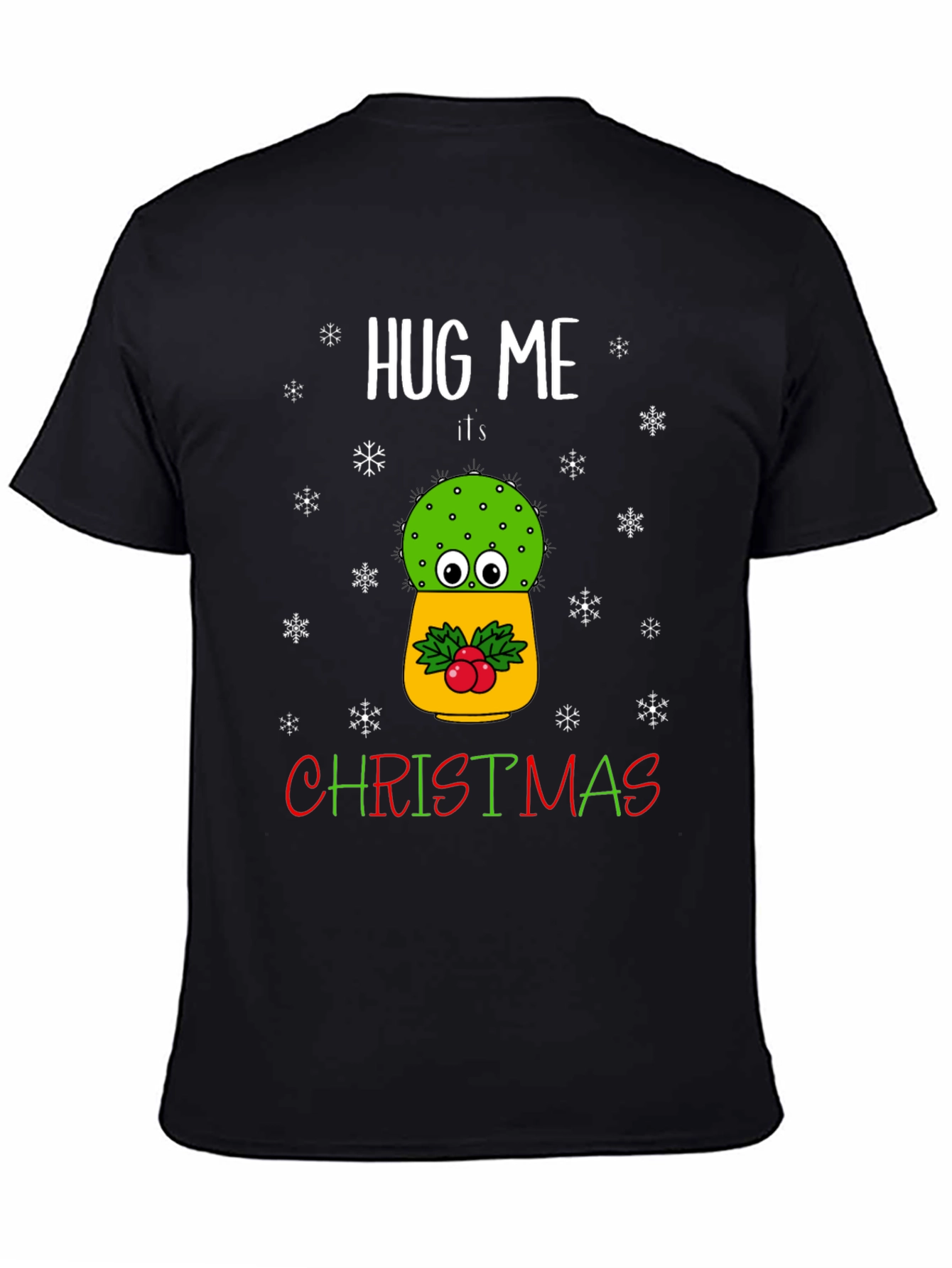 Hug Me Its Christmas Cactus T-Shirt