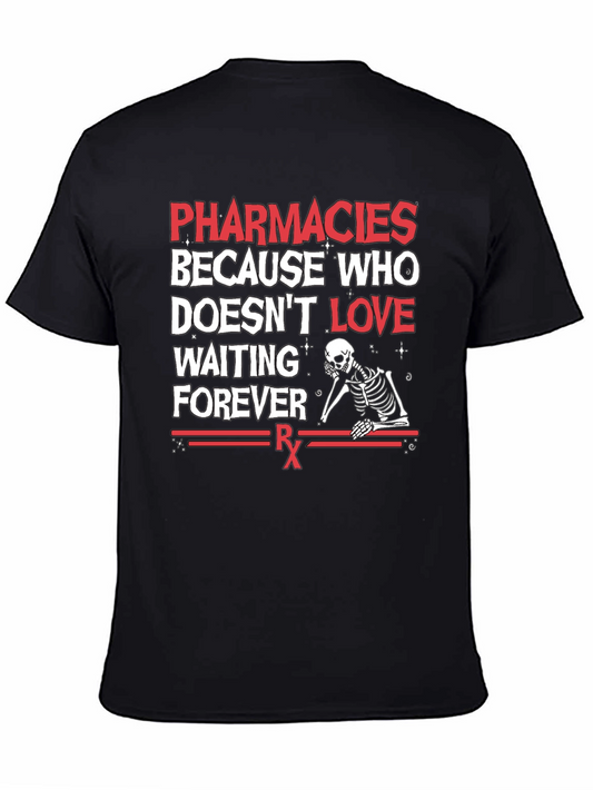 Pharmacies Skeleton Graphic T-Shirt