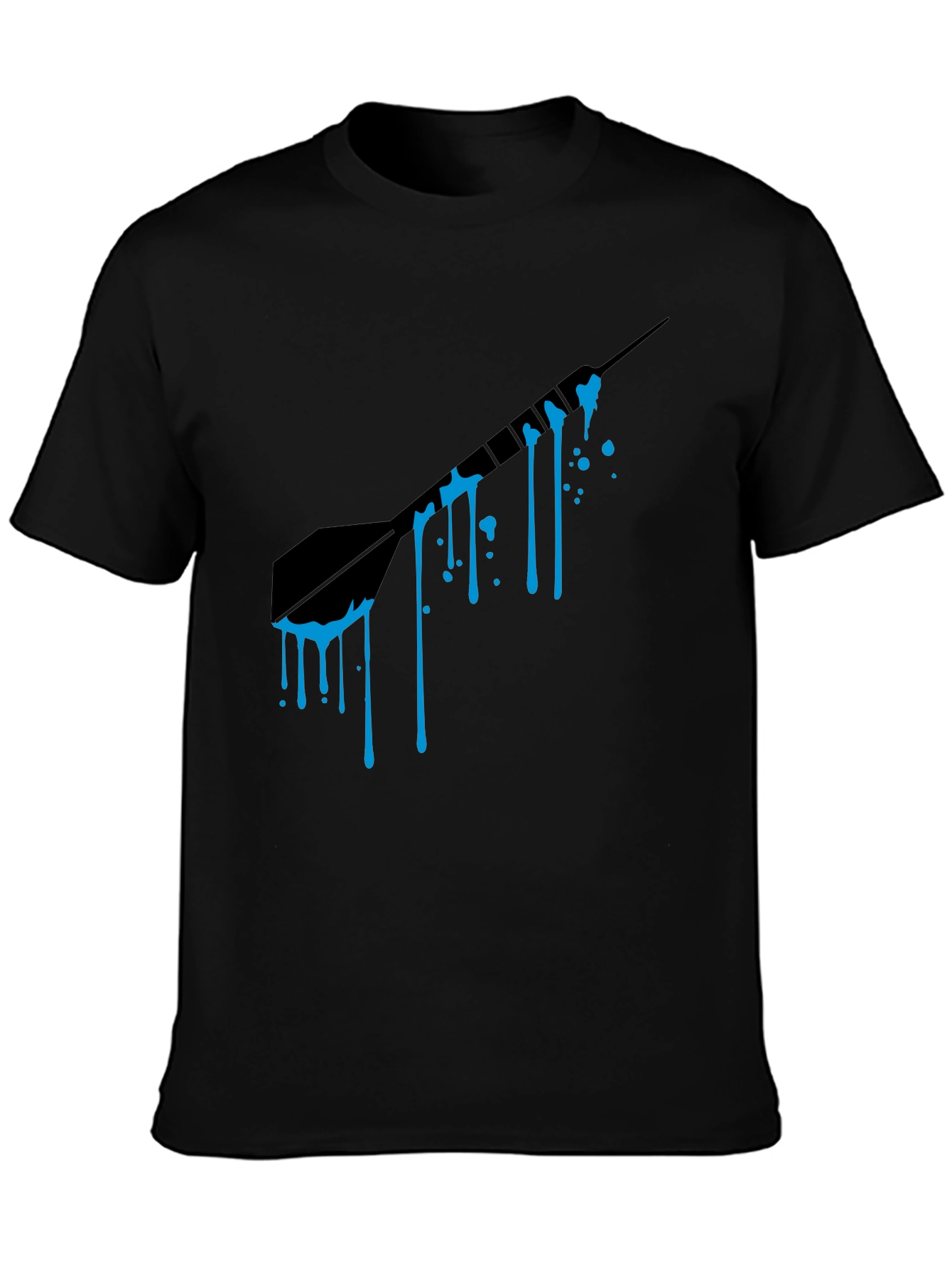 Dripping Dart Graphic Tee - Mens Black T-Shirt