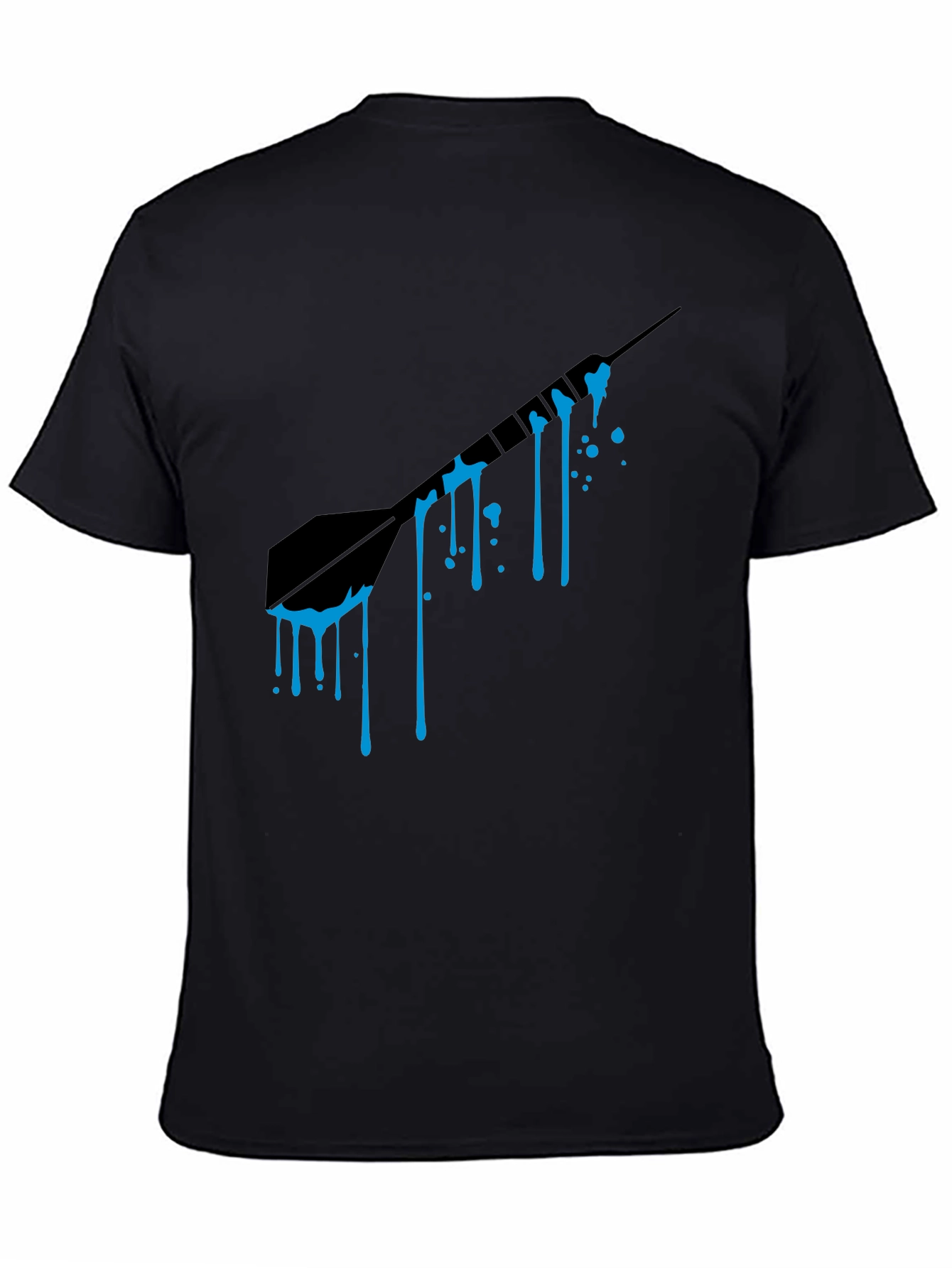 Dripping Dart Graphic Tee - Mens Black T-Shirt