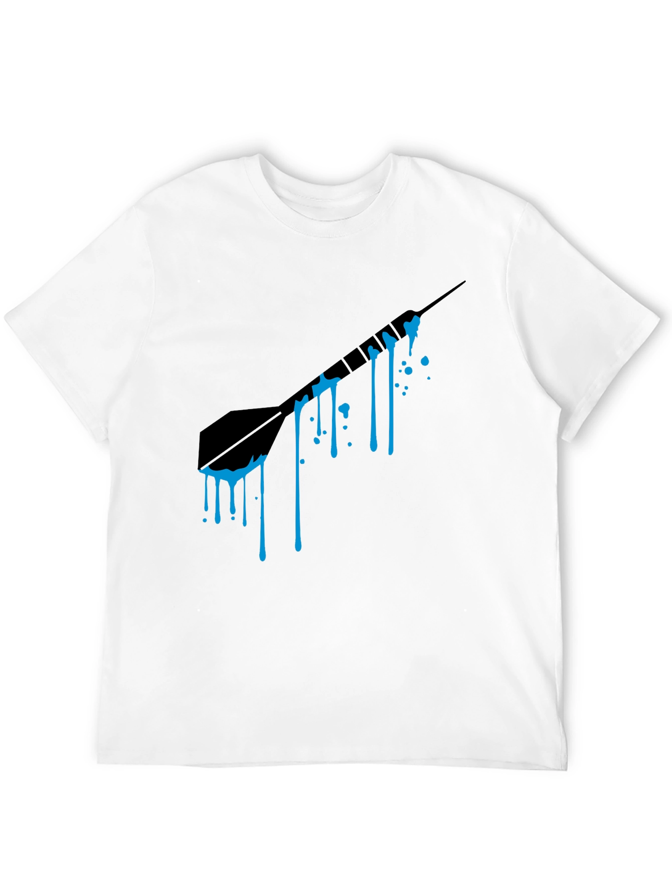 Dripping Dart Graphic Tee - Mens Black T-Shirt