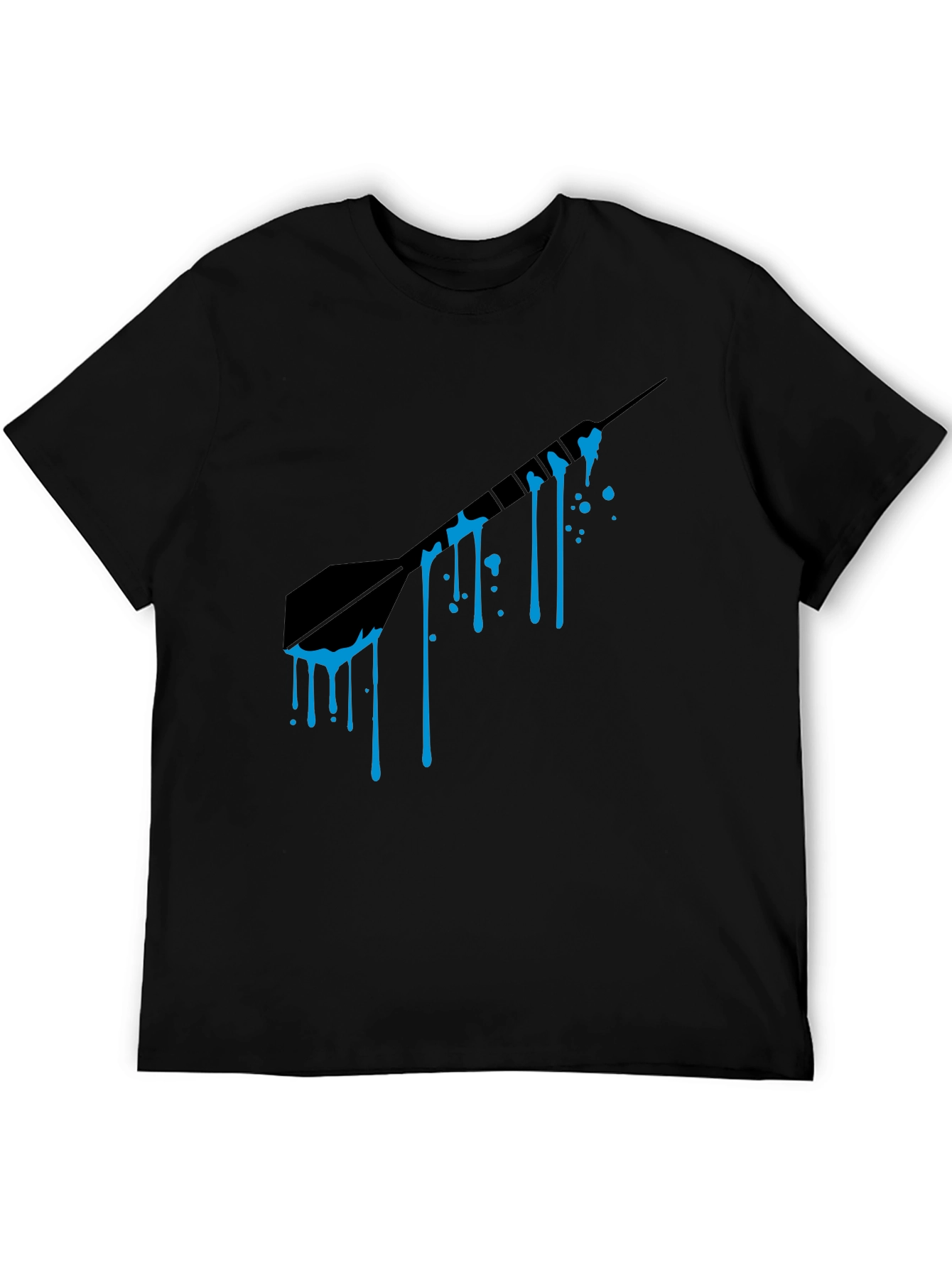 Dripping Dart Graphic Tee - Mens Black T-Shirt