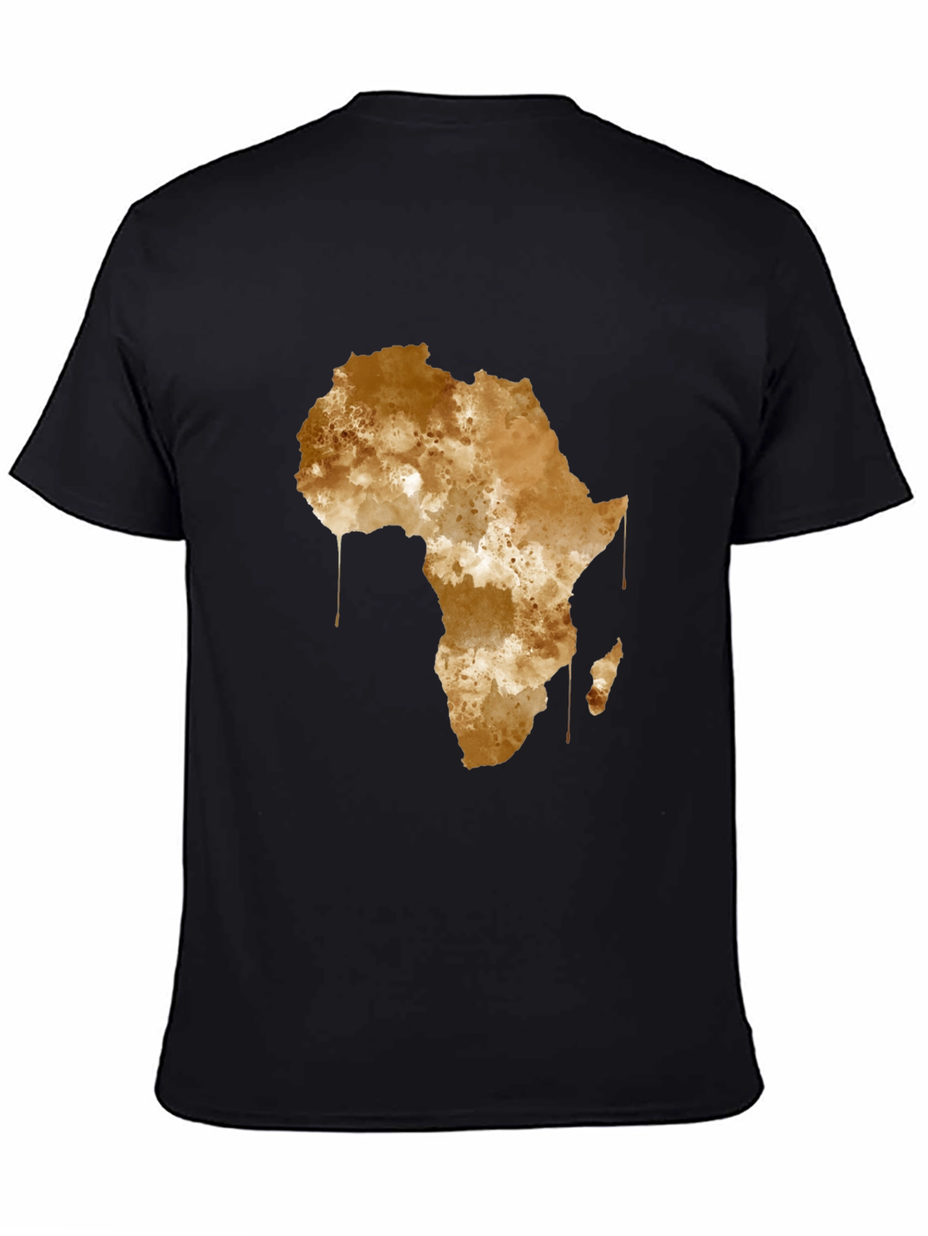 Africa Map Graphic Tee - Black