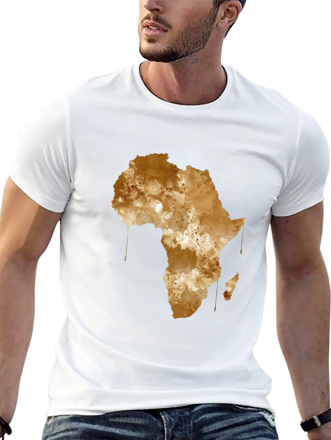 Africa Map Graphic Tee - Black