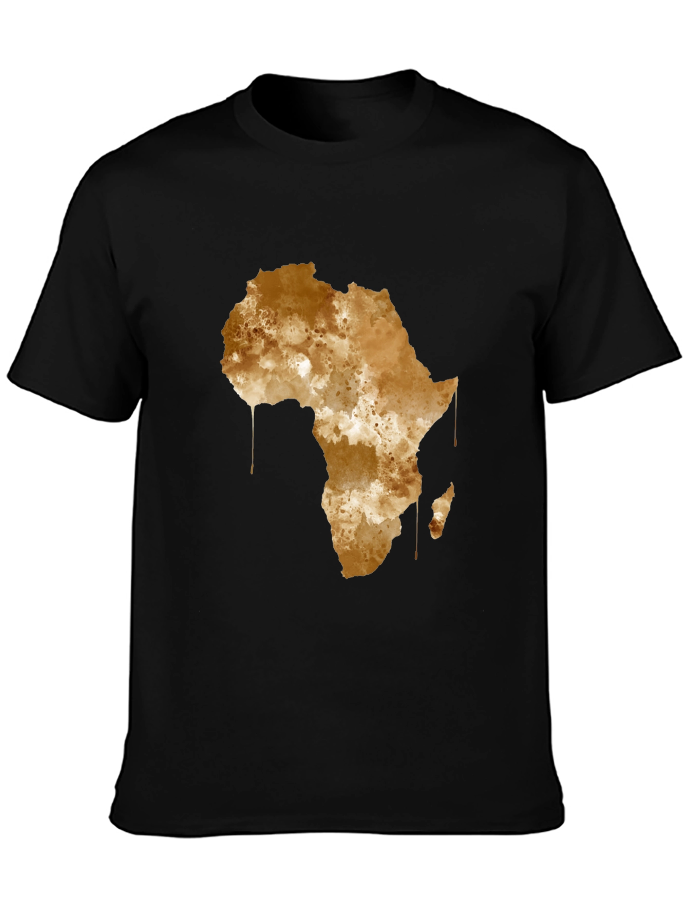 Africa Map Graphic Tee - Black