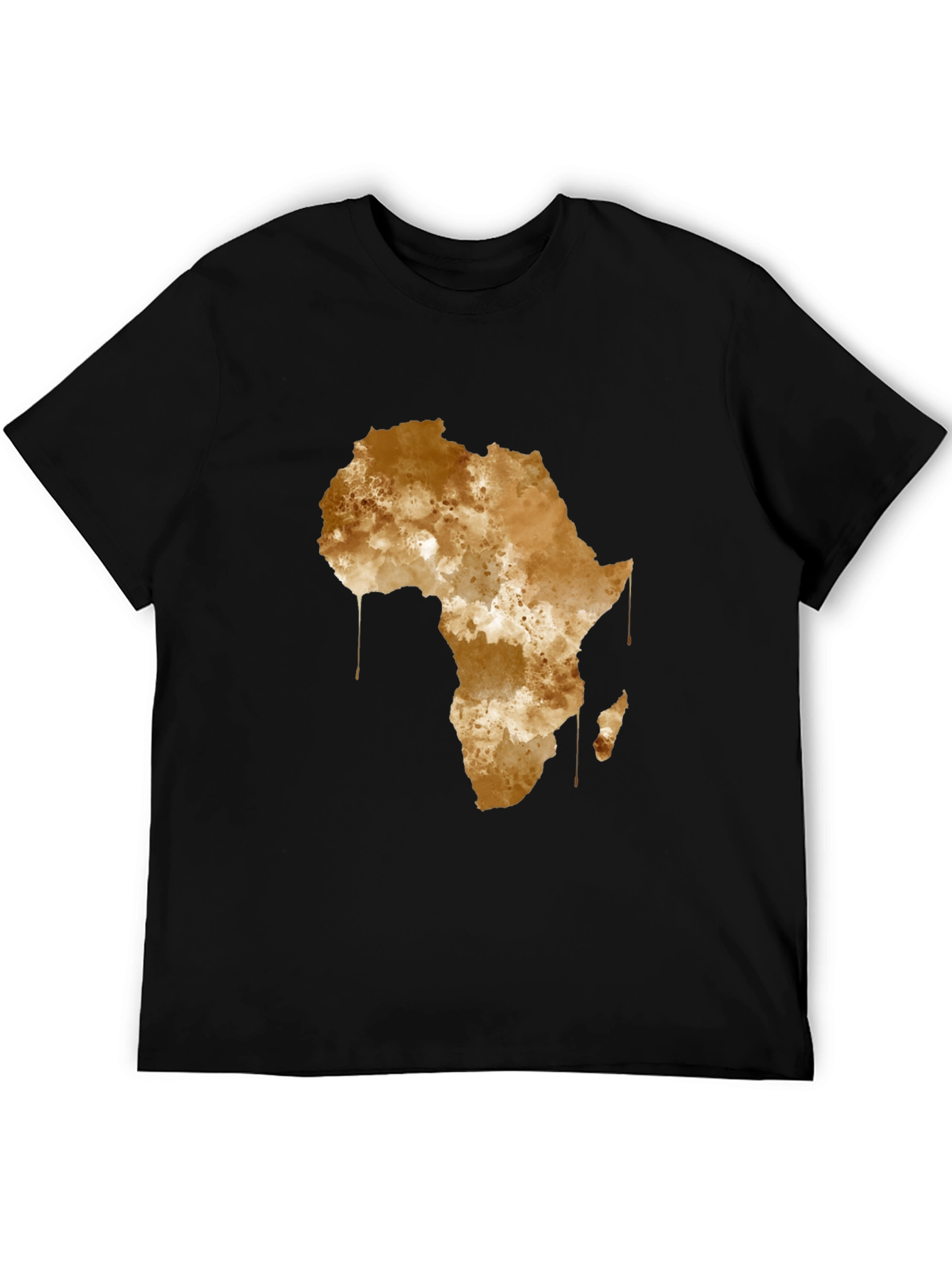 Africa Map Graphic Tee - Black