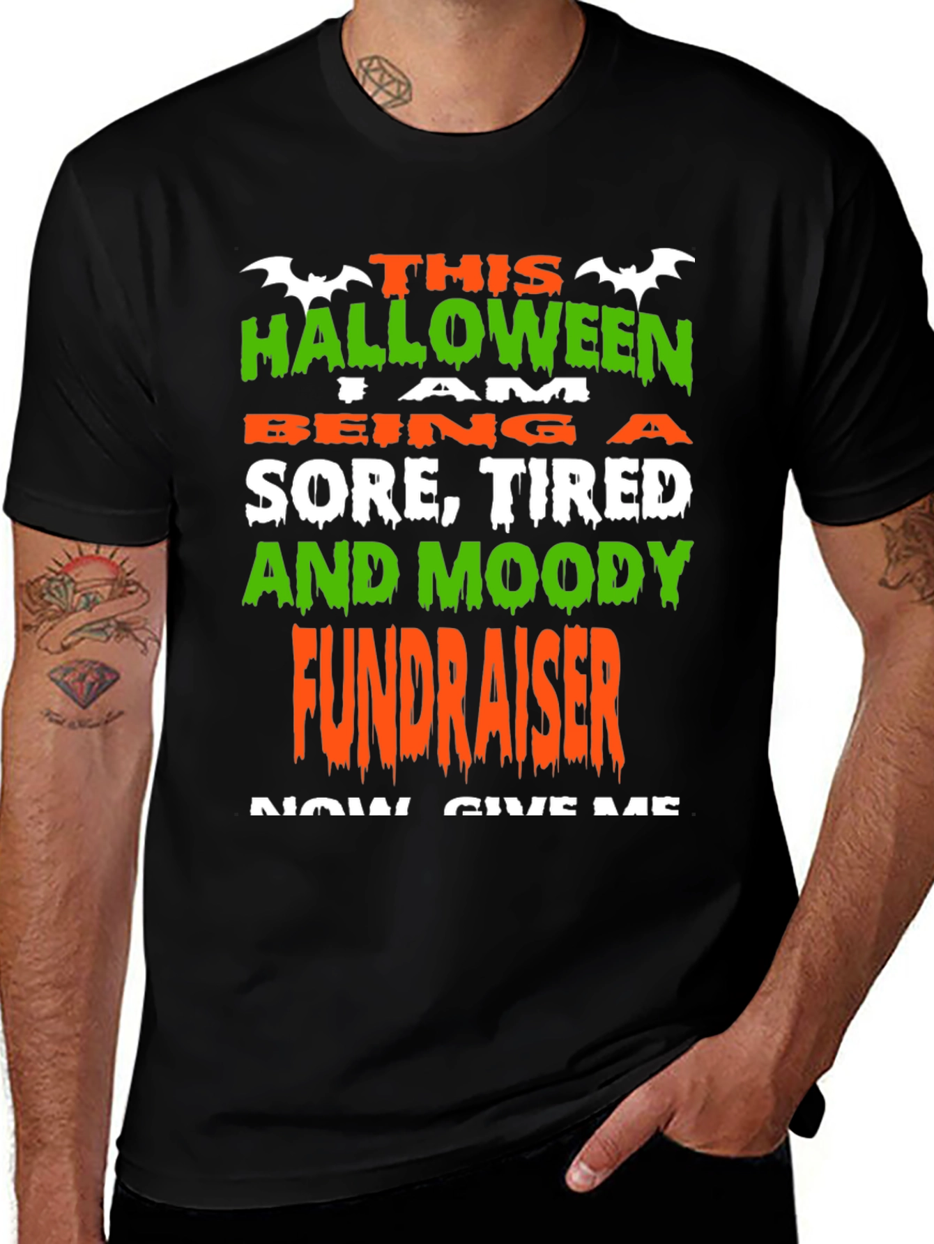 Halloween Fundraiser T-Shirt: Sore Tired Moody