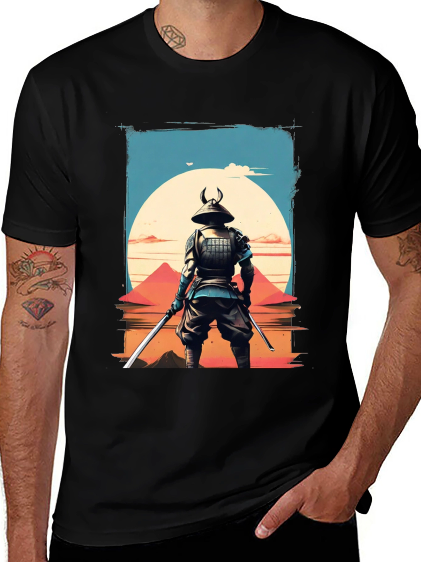 Samurai Warrior T-Shirt - Japanese Art Graphic Tee