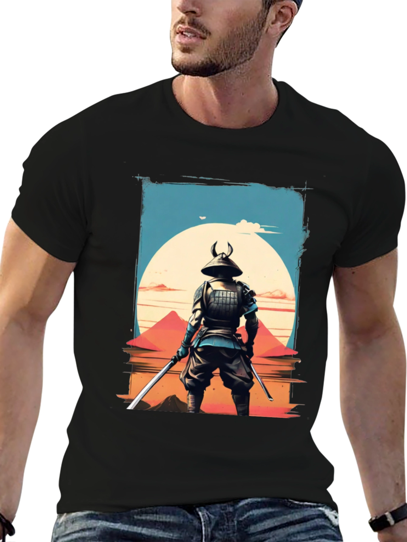 Samurai Warrior T-Shirt - Japanese Art Graphic Tee