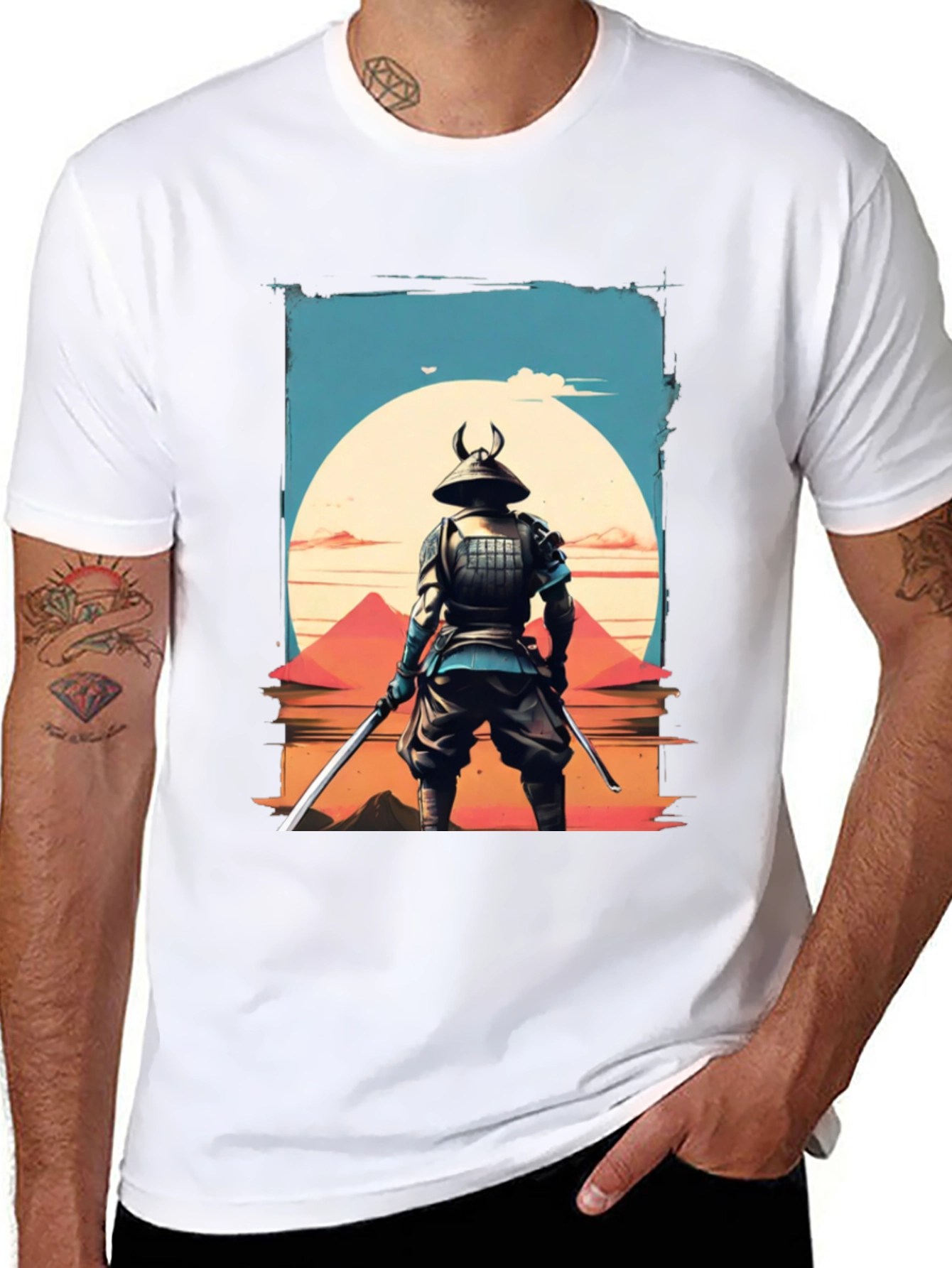 Samurai Warrior T-Shirt - Japanese Art Graphic Tee