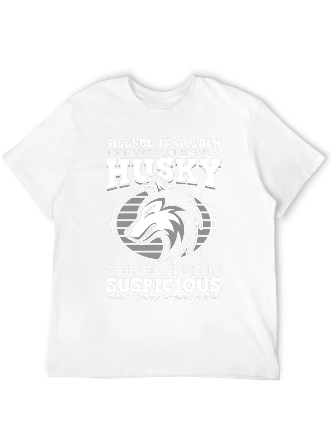 Husky Dog T-Shirt - Silence is Golden Funny Tee