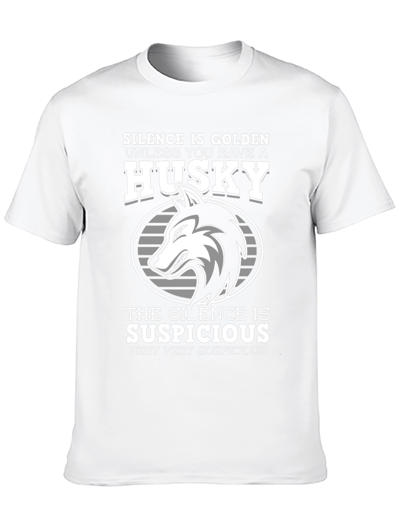 Husky Dog T-Shirt - Silence is Golden Funny Tee