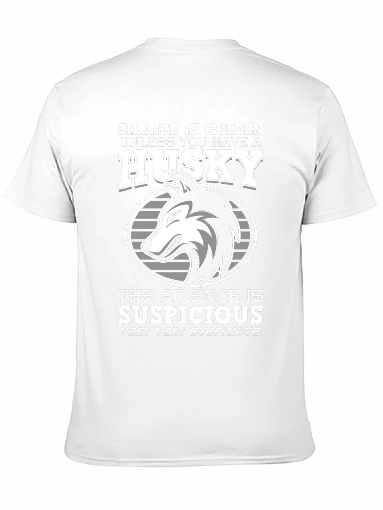 Husky Dog T-Shirt - Silence is Golden Funny Tee